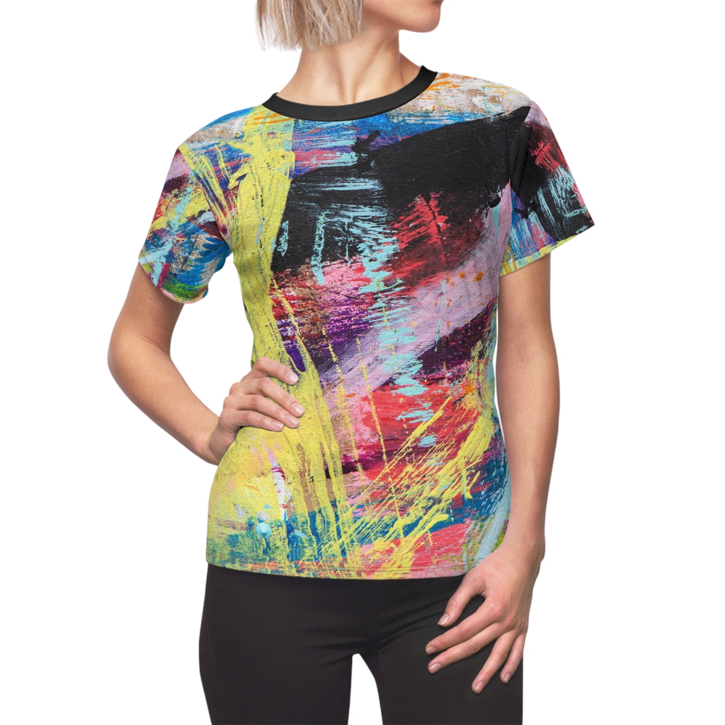 Flickering Shards - Women's Cut & Sew Tee