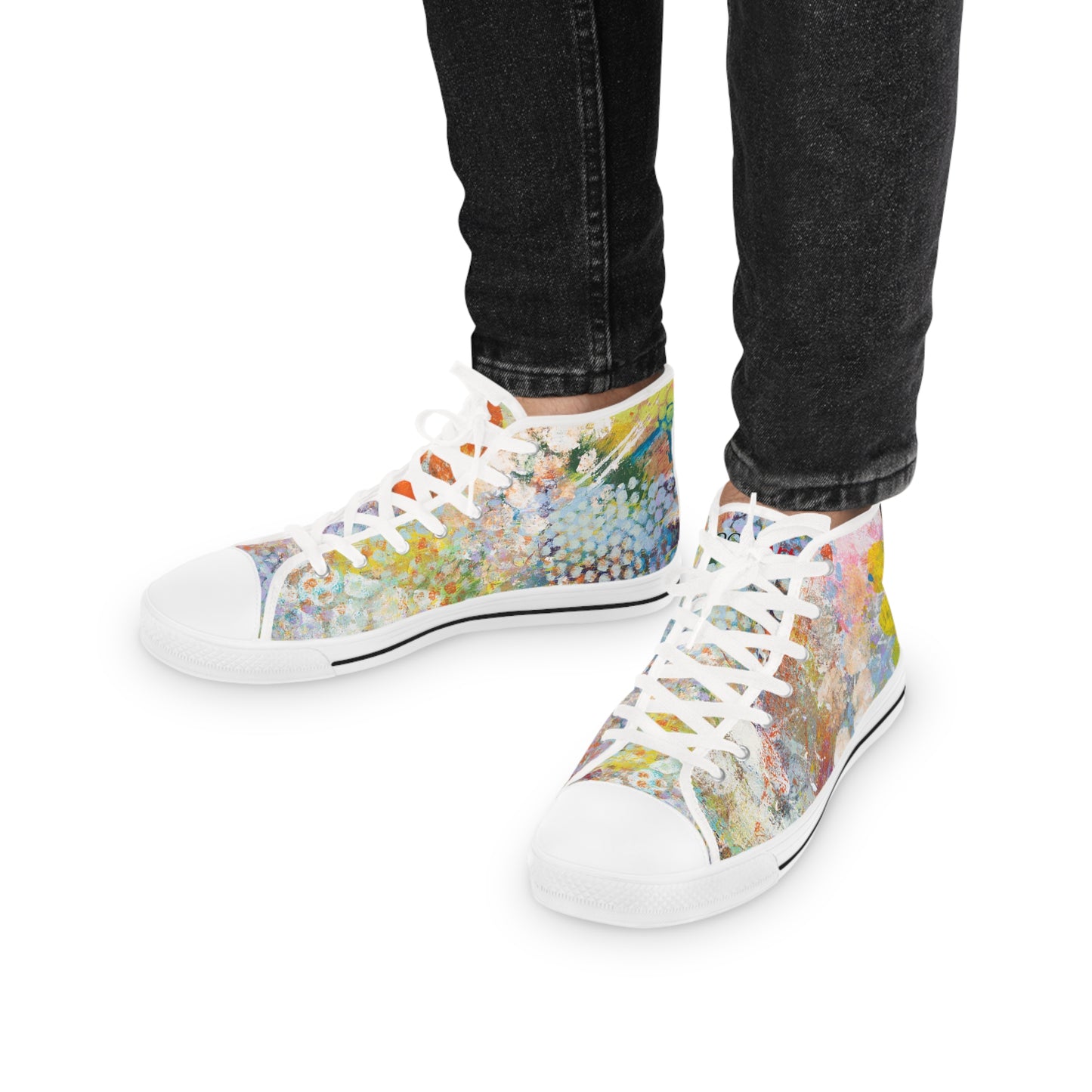 Flickering Sequins - Men's High Top Sneakers