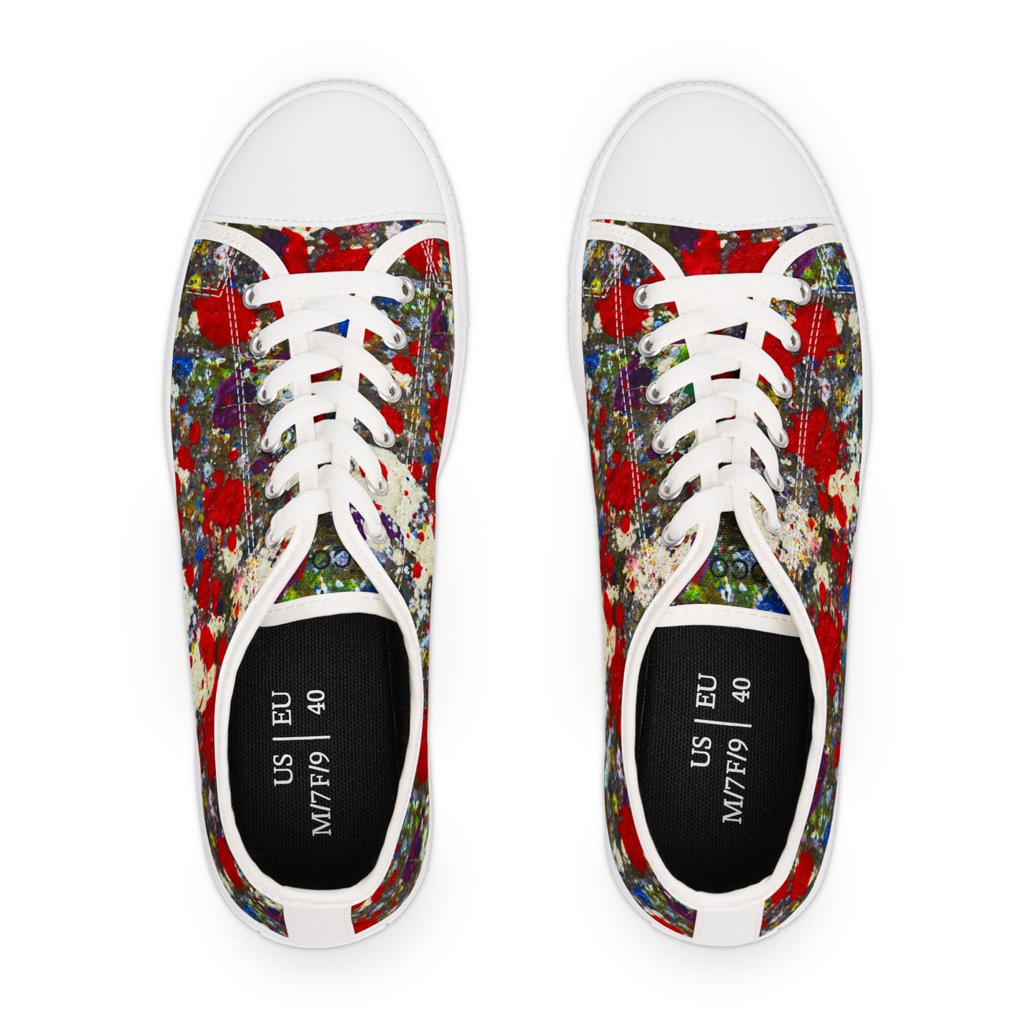 Orbiting Scarlett - Women's Low Top Sneakers
