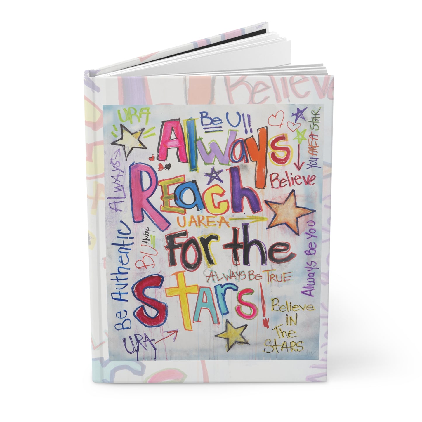 Always Reach for the Stars - Hardcover Journal