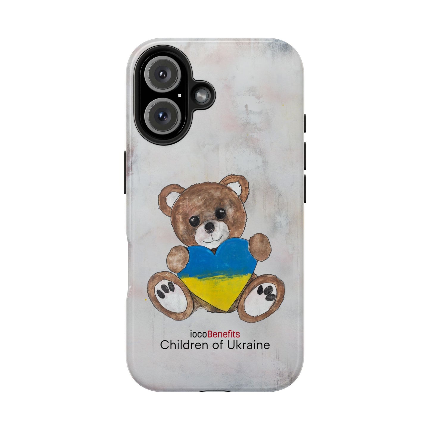 Teddy Bear Brown, Ukraine Heart - Tough Phone Cases