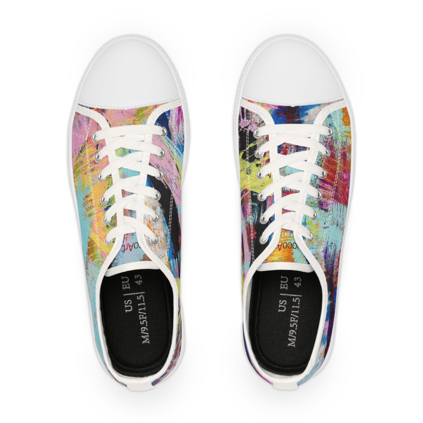 Flickering Shards - Men's Low Top Sneakers