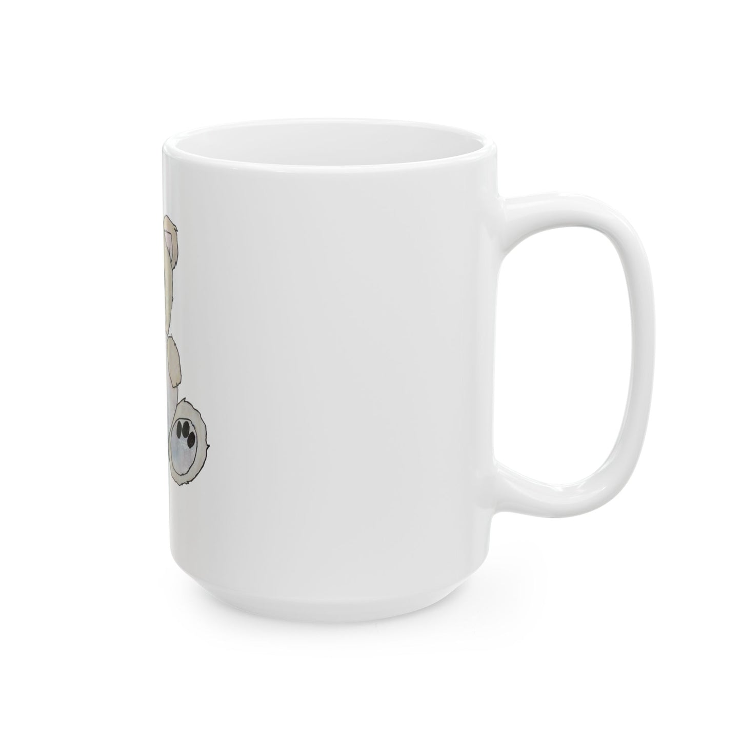 Teddy Bear, Blonde - Ceramic Mug, (11oz, 15oz)