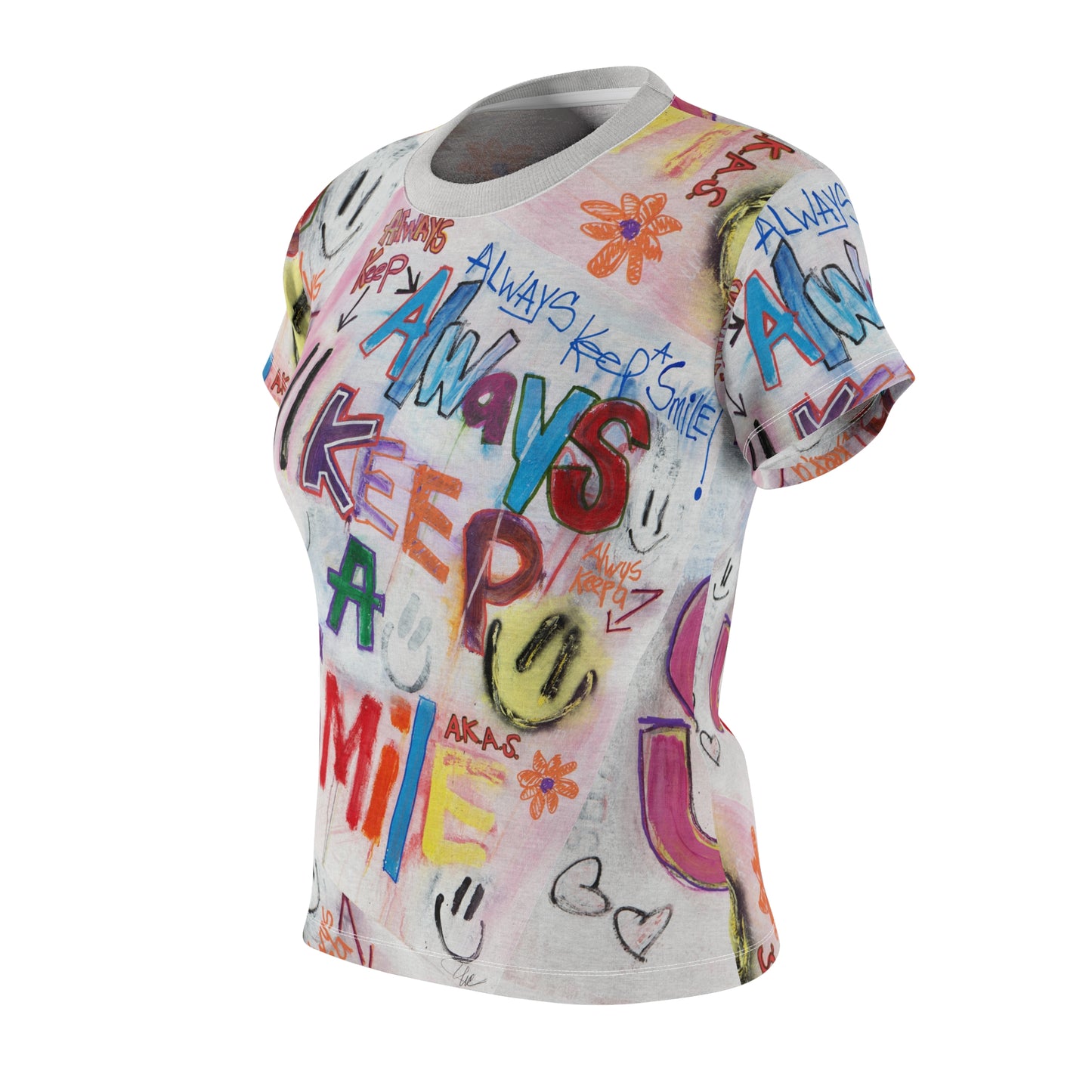 Always Keep A SMILE - Women's Cut & Sew Tee