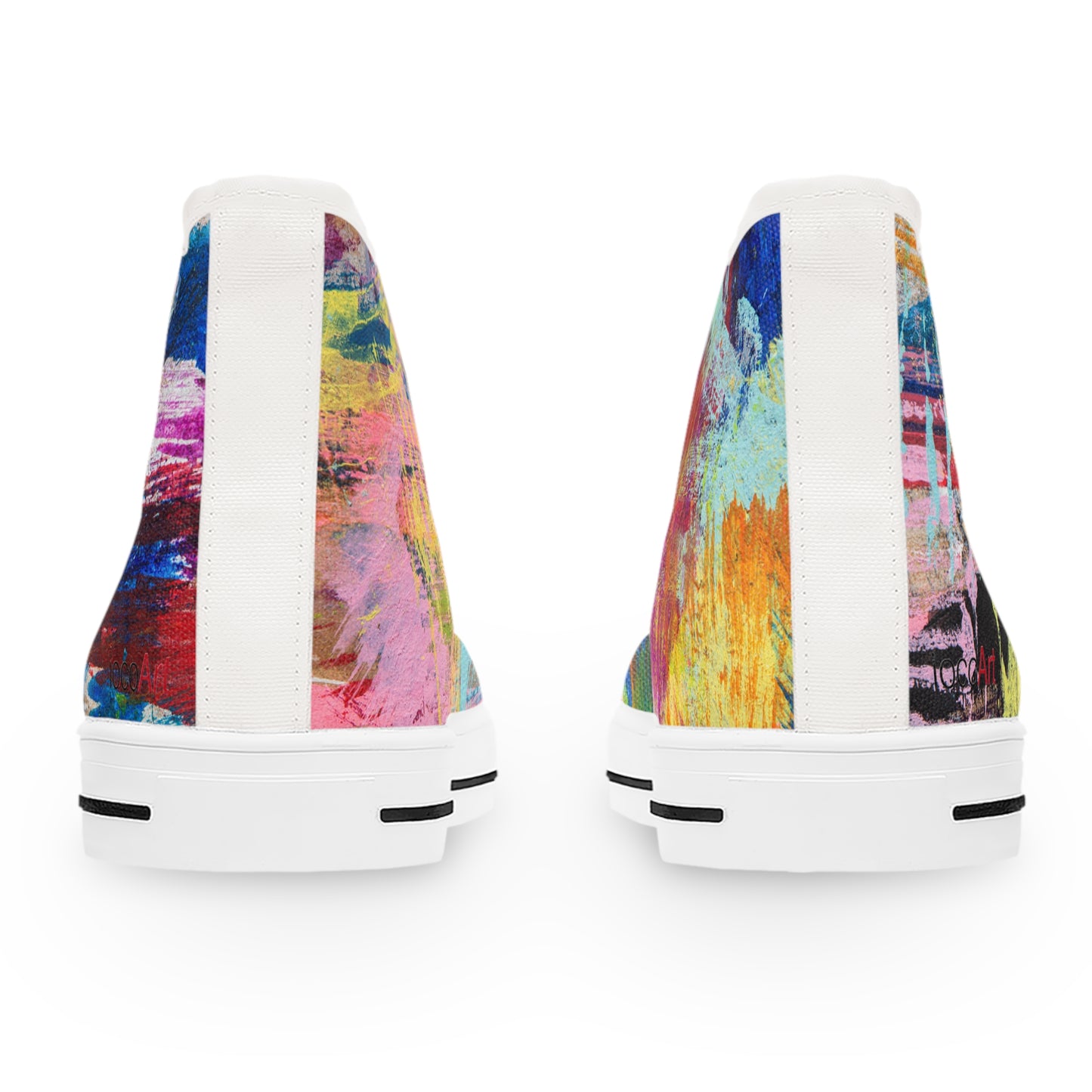 Flickering Shards - Women's High Top Sneakers