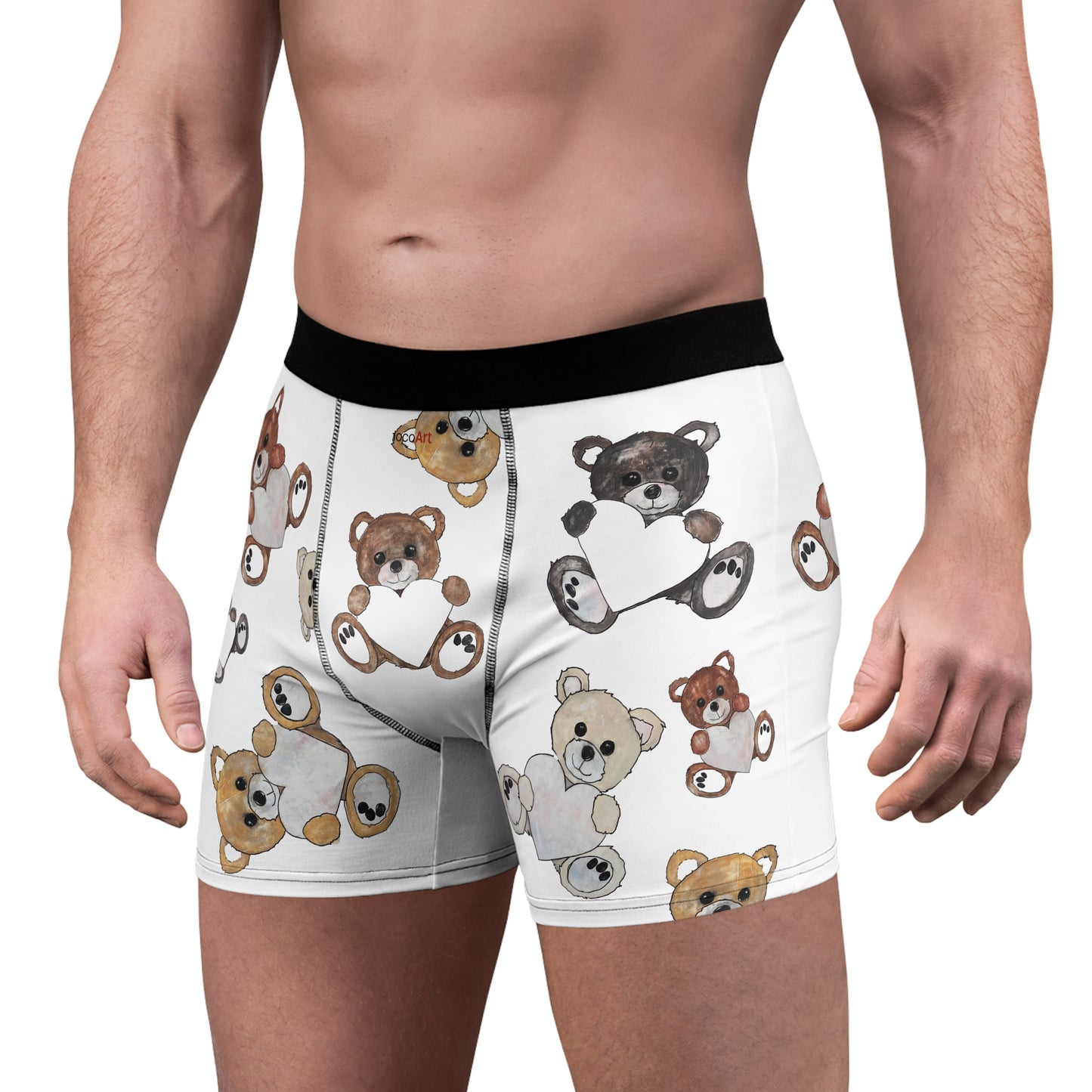 Teddy Bear Hearts - Men's Boxer Briefs