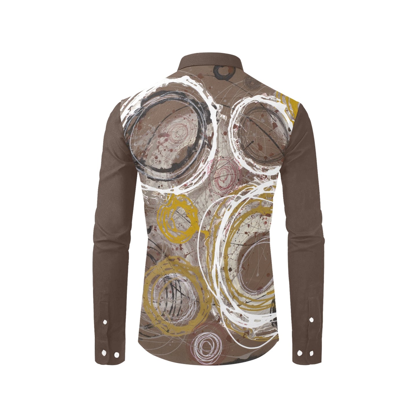 Celestial Spirals, (BrSL)-Men's Long Sleeve Shirt