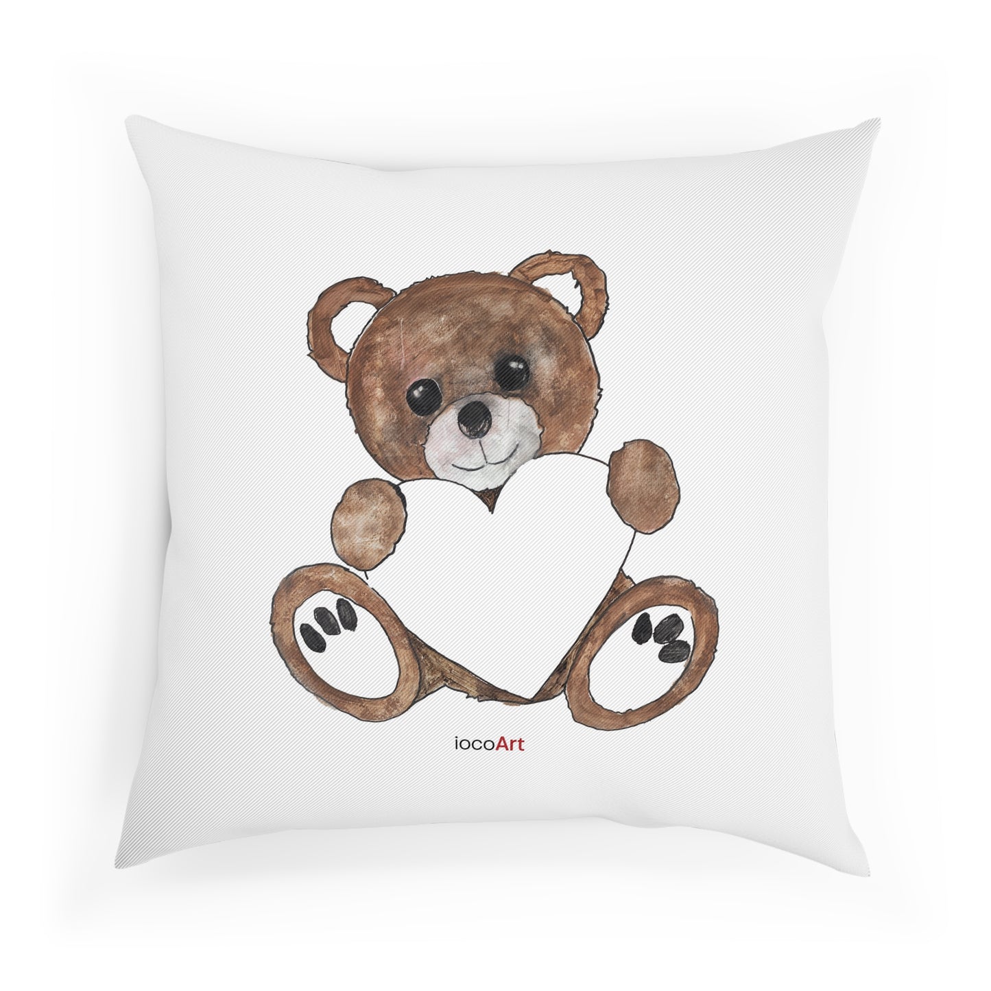Teddy Bear, Brown - Cushion