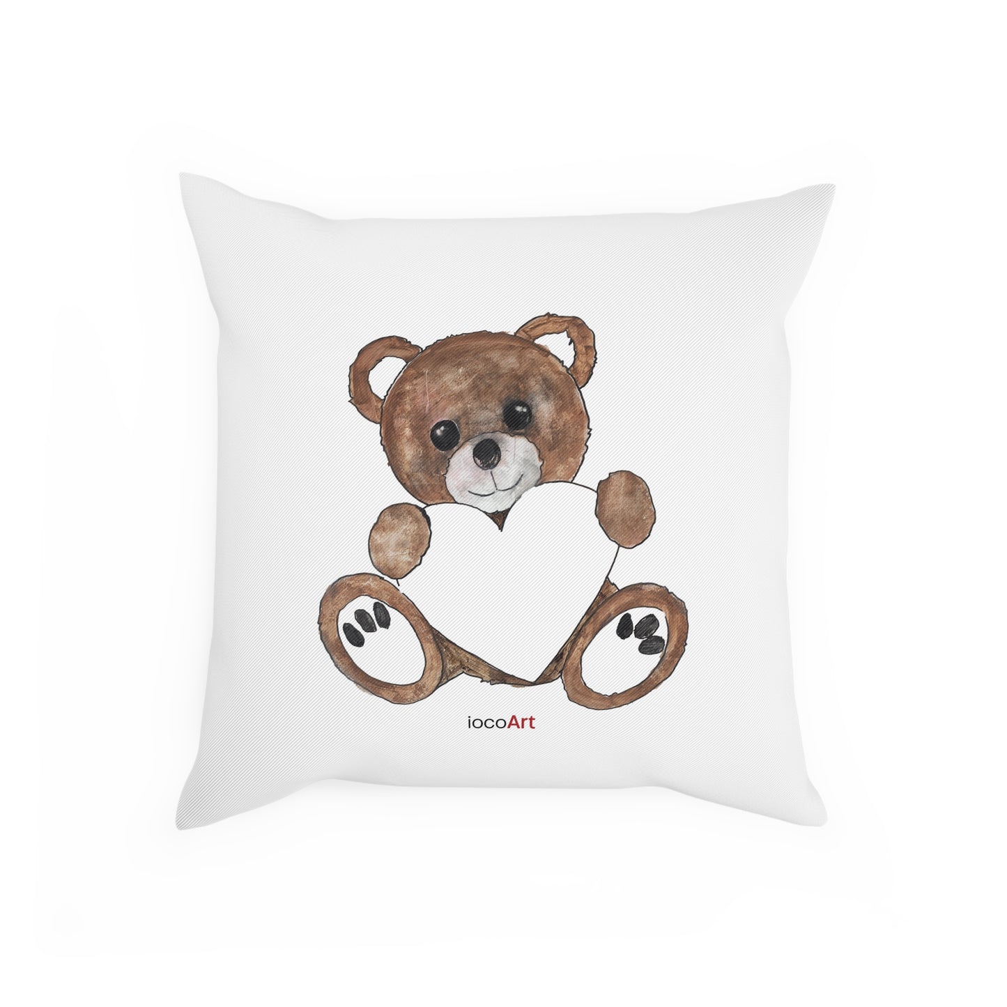 Teddy Bear, Brown - Cushion