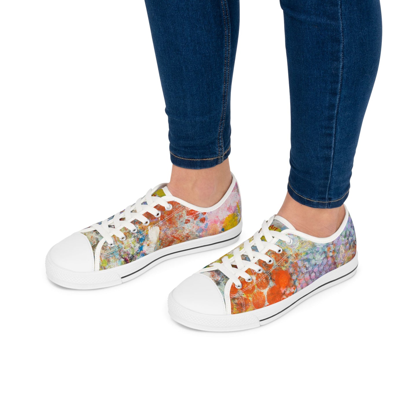 Flickering Sequins - Women's Low Top Sneakers