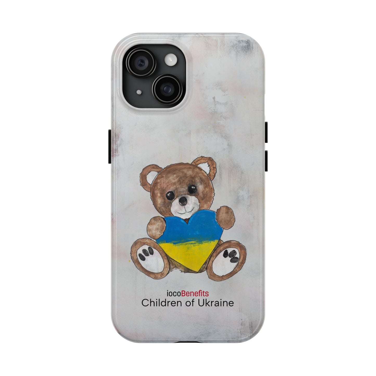 Teddy Bear Brown, Ukraine Heart - Tough Phone Cases