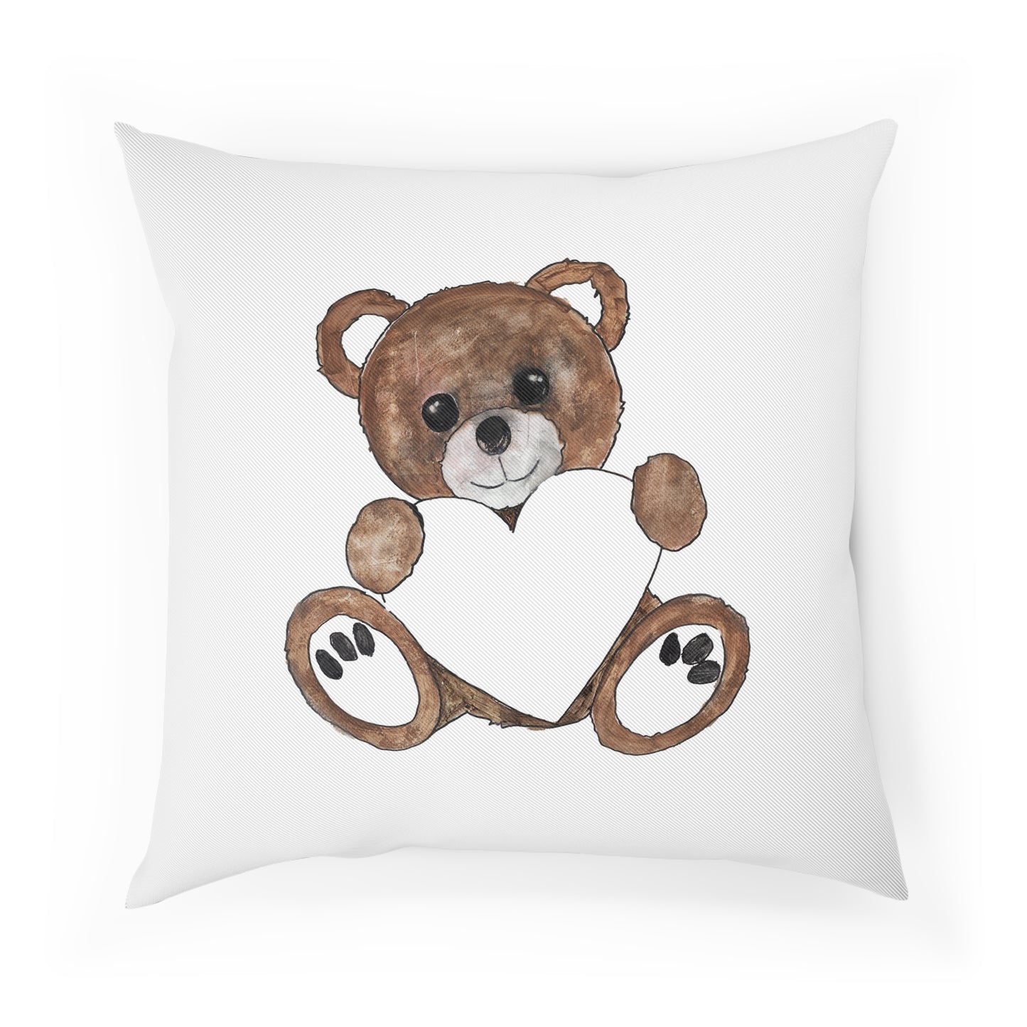 Teddy Bear, Brown - Cushion