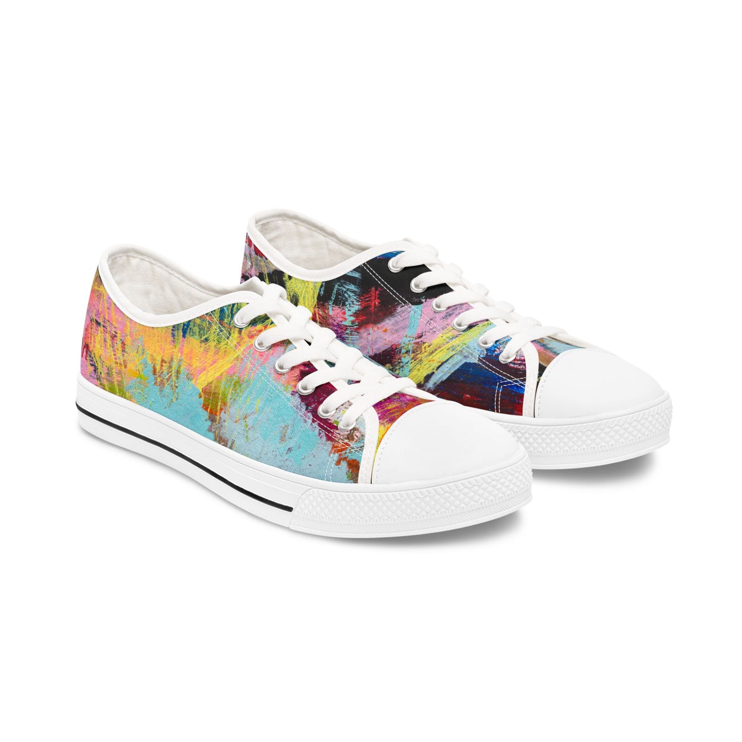 Flickering Shards - Women's Low Top Sneakers