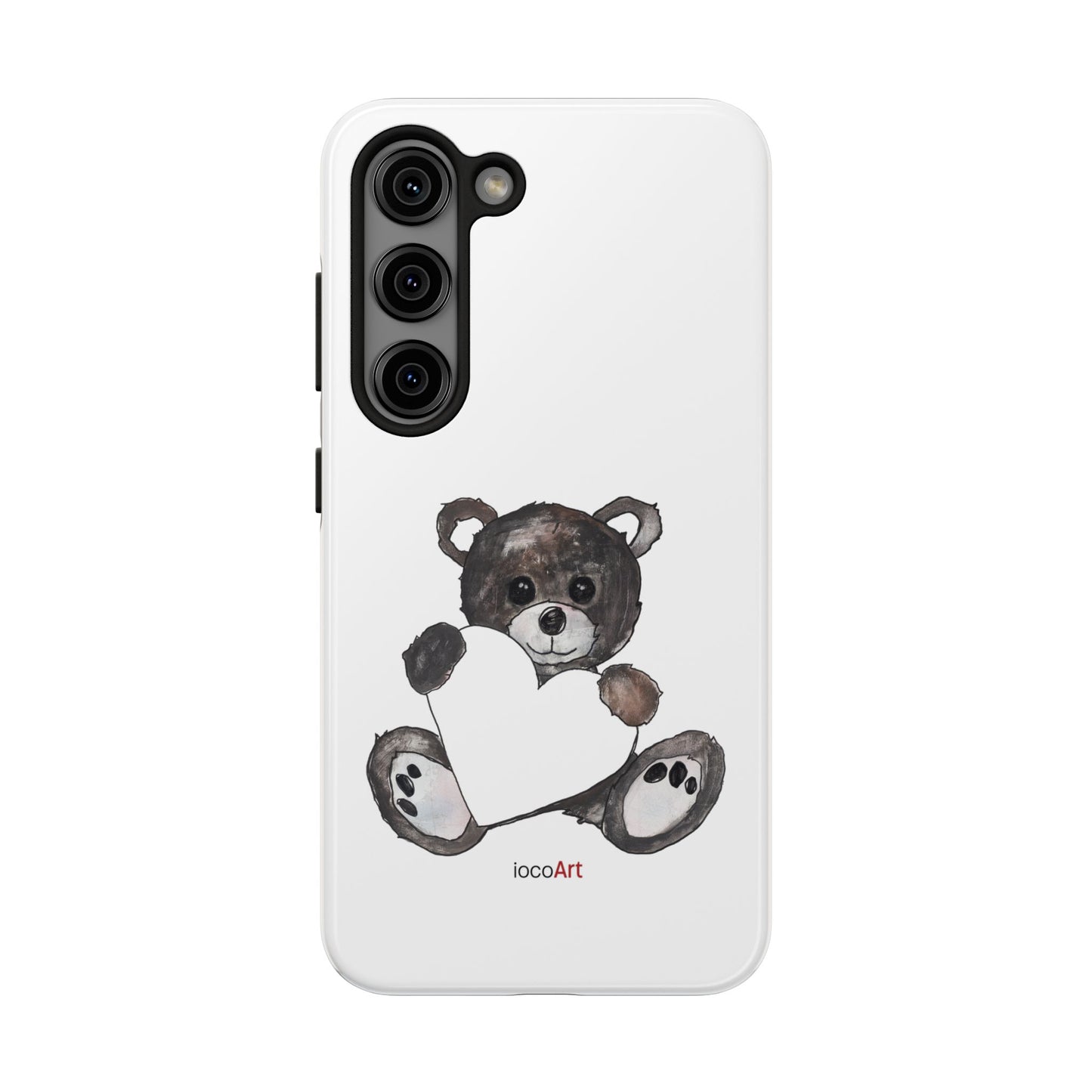 Teddy Bear, BlackBrown - Tough Phone Cases