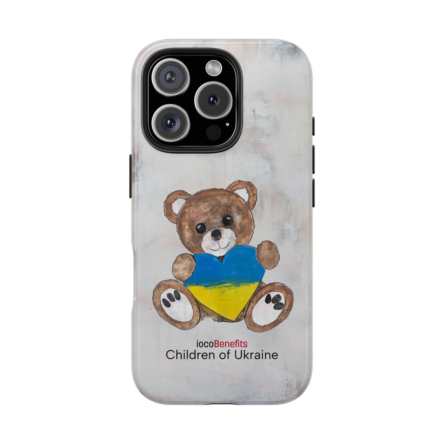 Teddy Bear Brown, Ukraine Heart - Tough Phone Cases