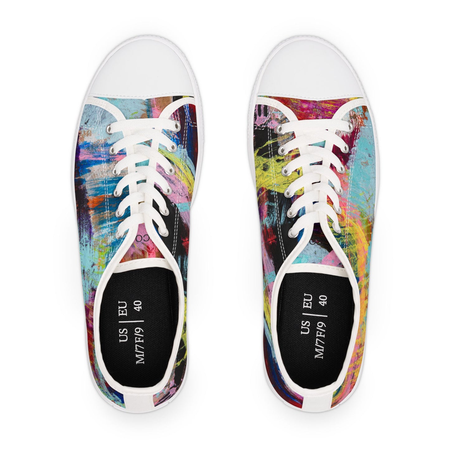 Flickering Shards - Women's Low Top Sneakers