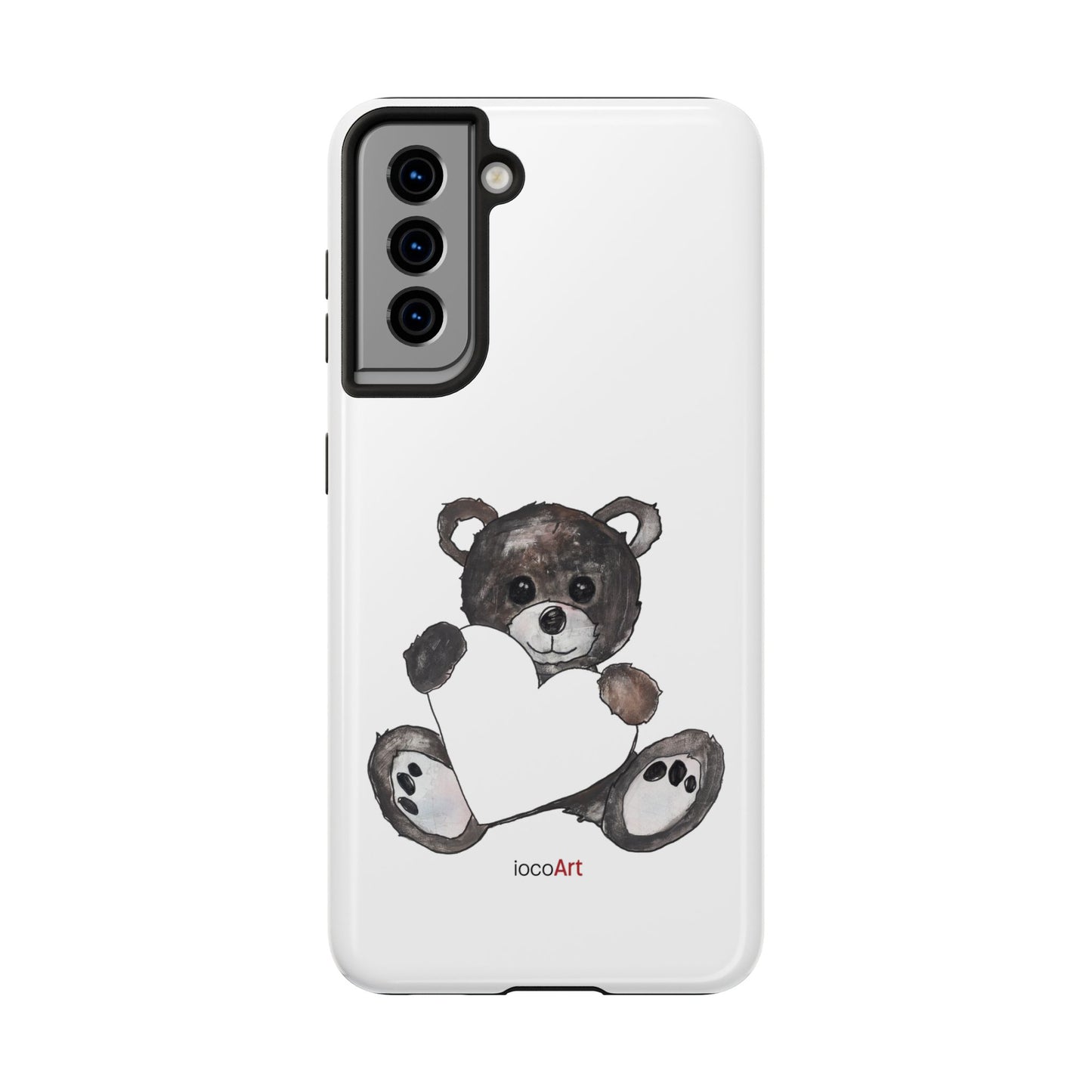 Teddy Bear, BlackBrown - Tough Phone Cases