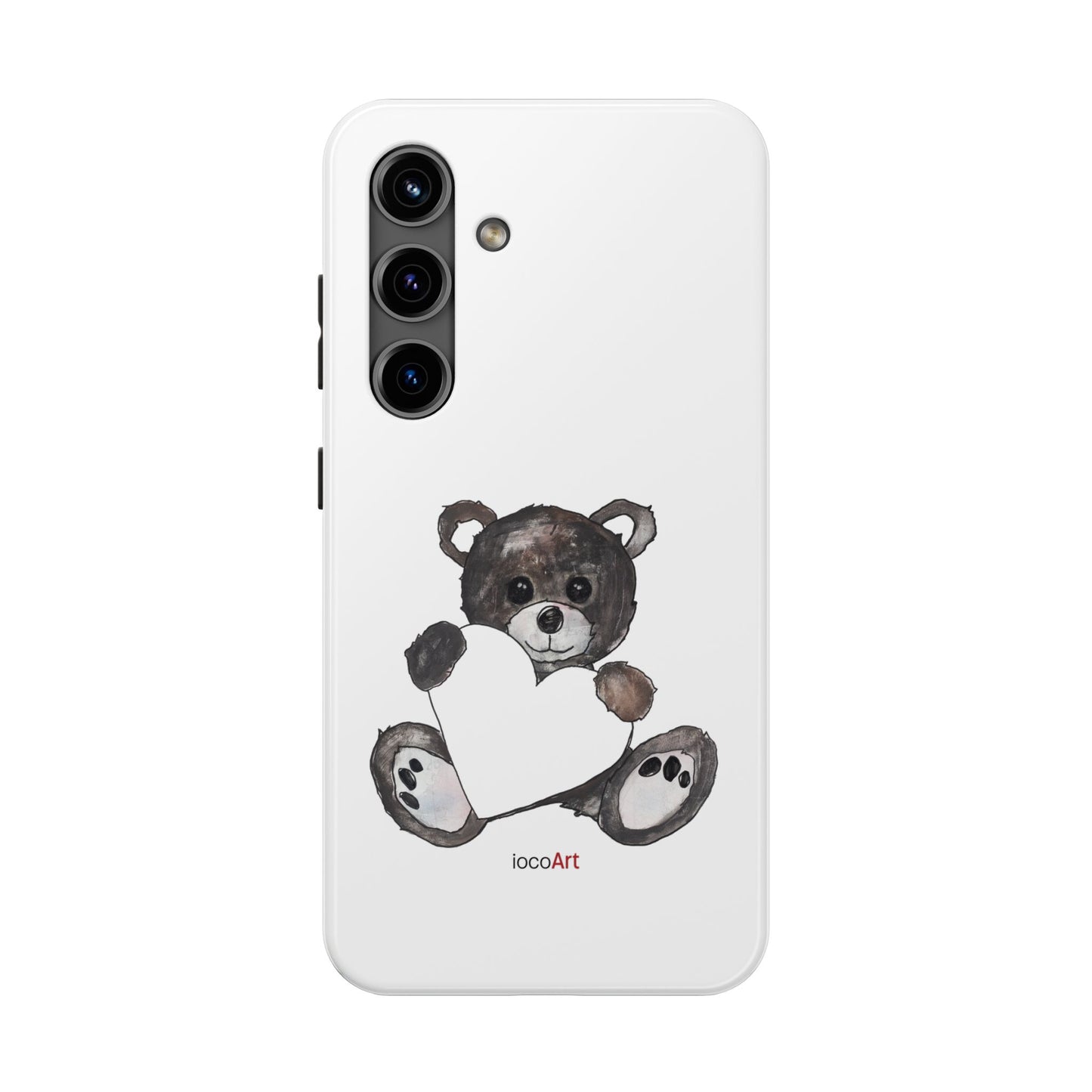 Teddy Bear, BlackBrown - Tough Phone Cases