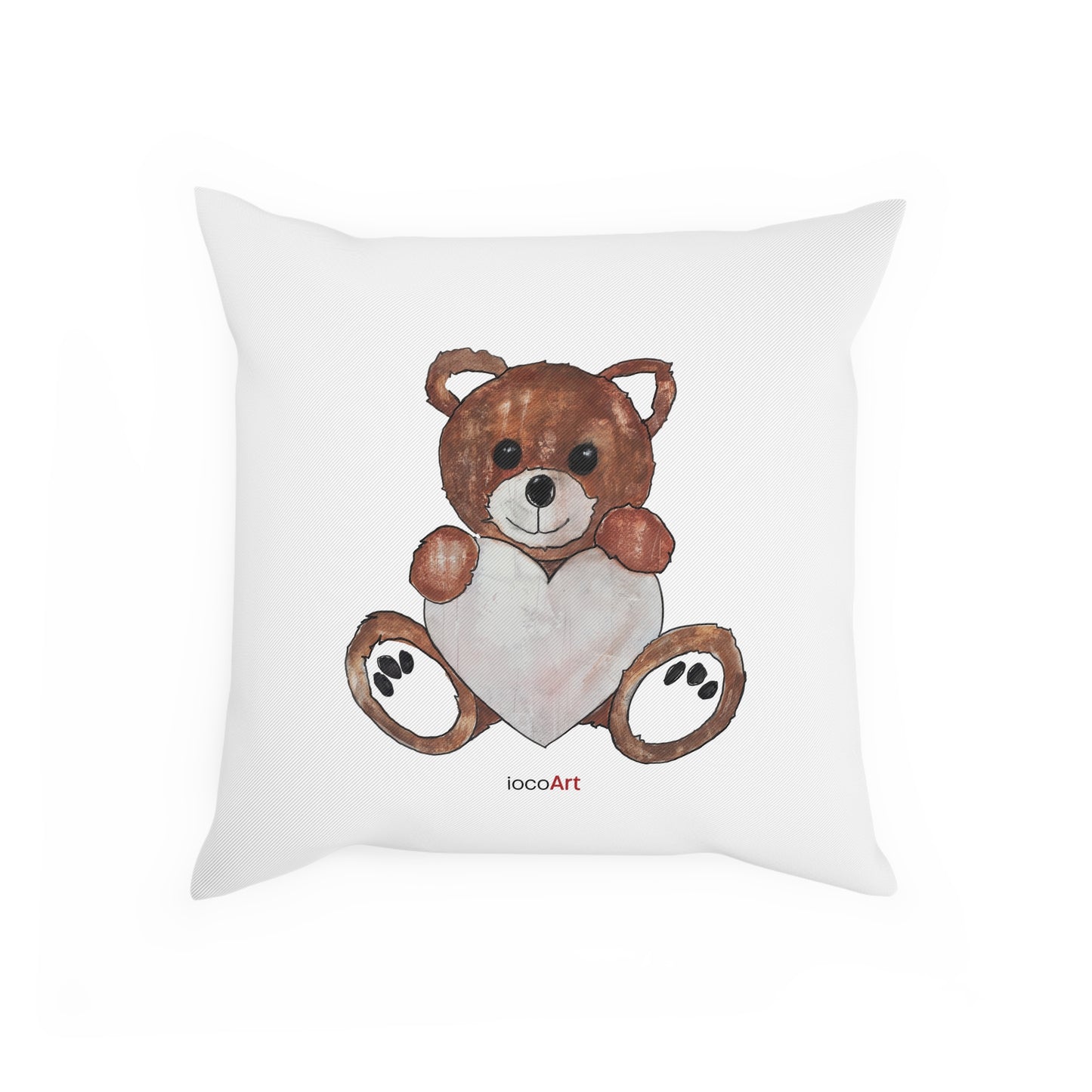 Teddy Bear, RedBrown - Cushion