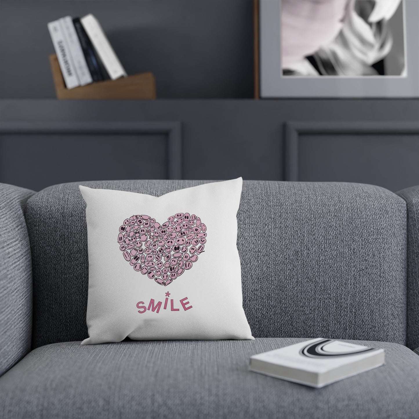 PINK Heart SMILE - Cushion