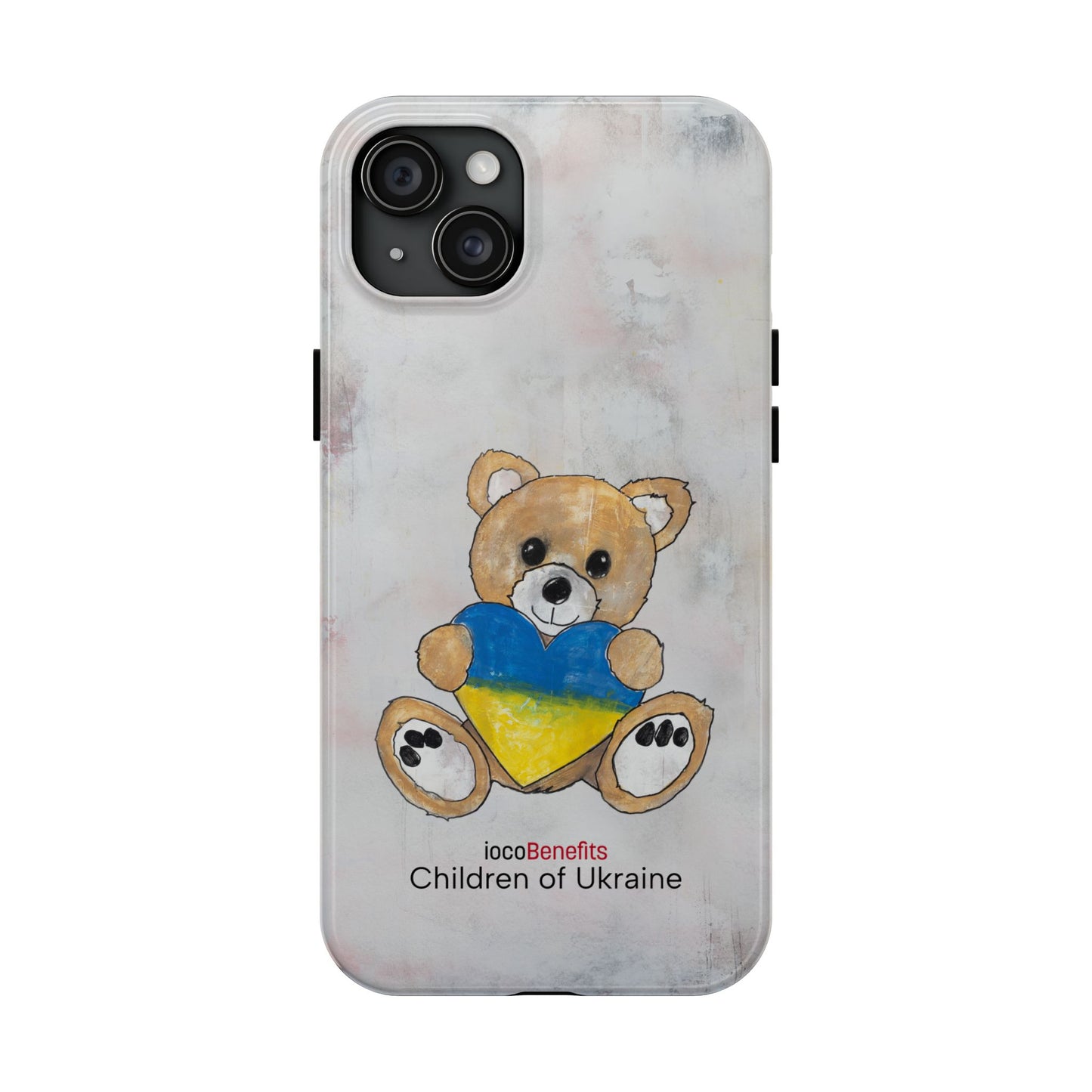 Teddy Bear Golden, Ukraine Heart - Tough Phone Cases