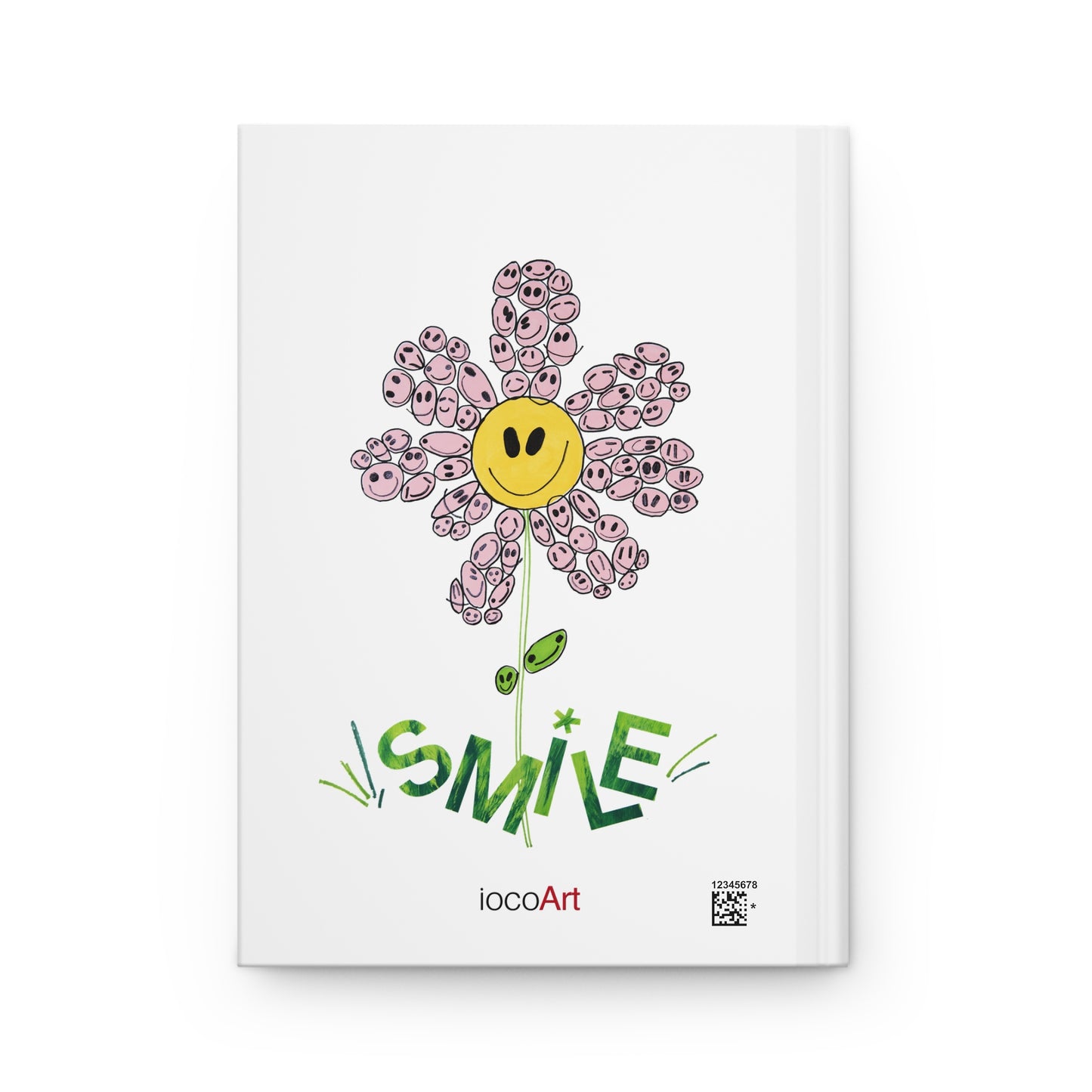 PINK Daisy SMILES - Hardcover Journal