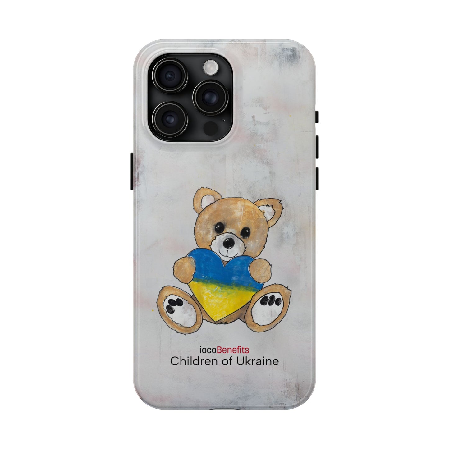 Teddy Bear Golden, Ukraine Heart - Tough Phone Cases