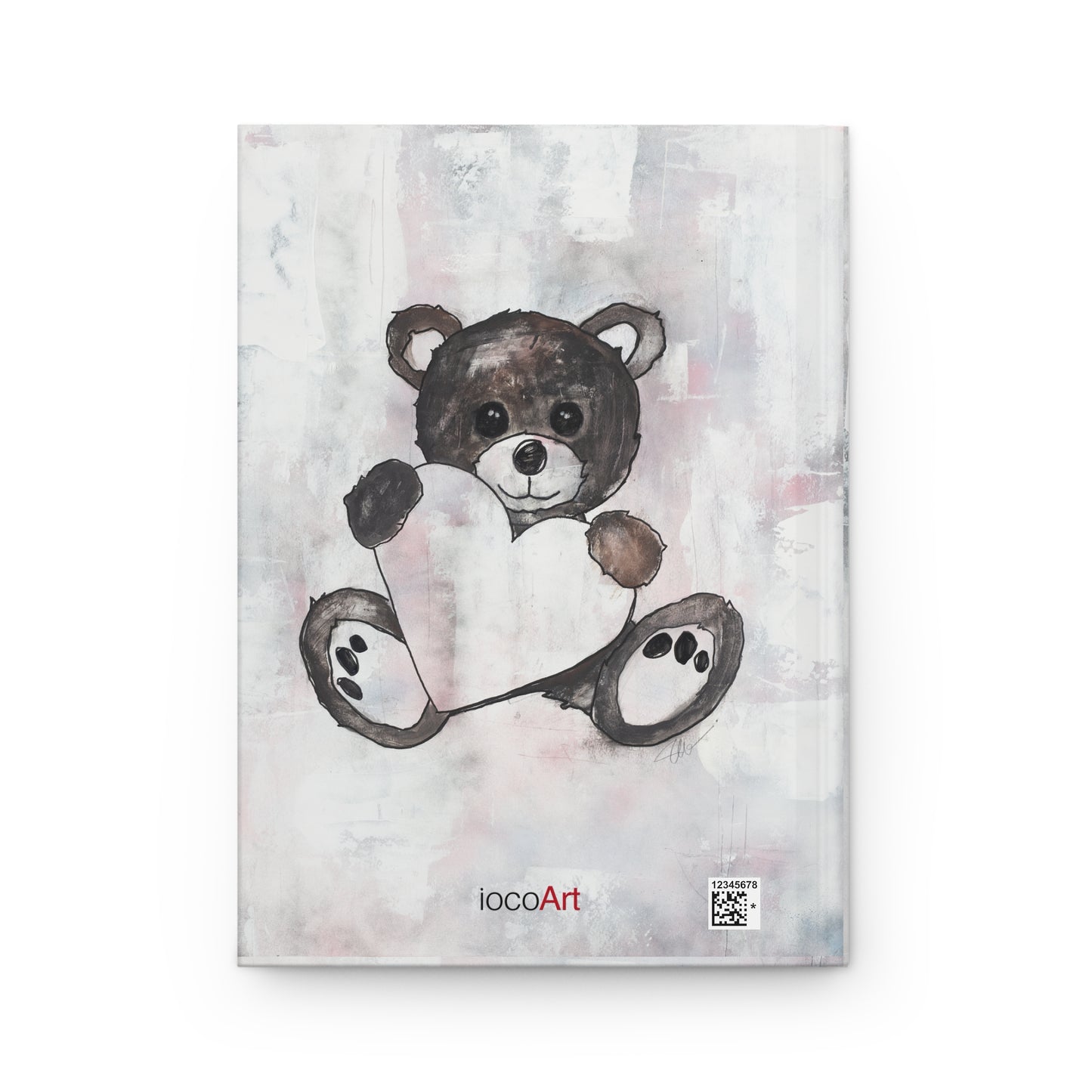 Teddy Bear, BlackBrown - Hardcover Journal