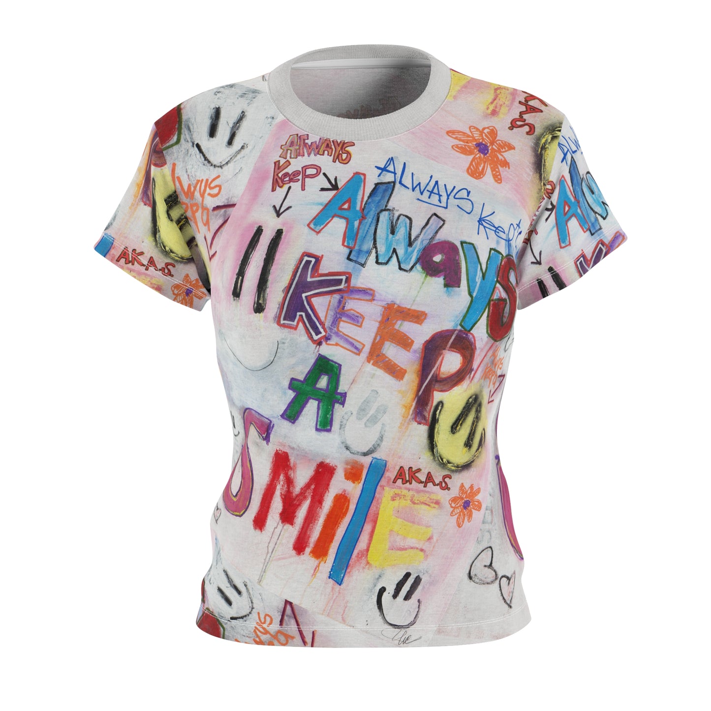 Always Keep A SMILE - Women's Cut & Sew Tee
