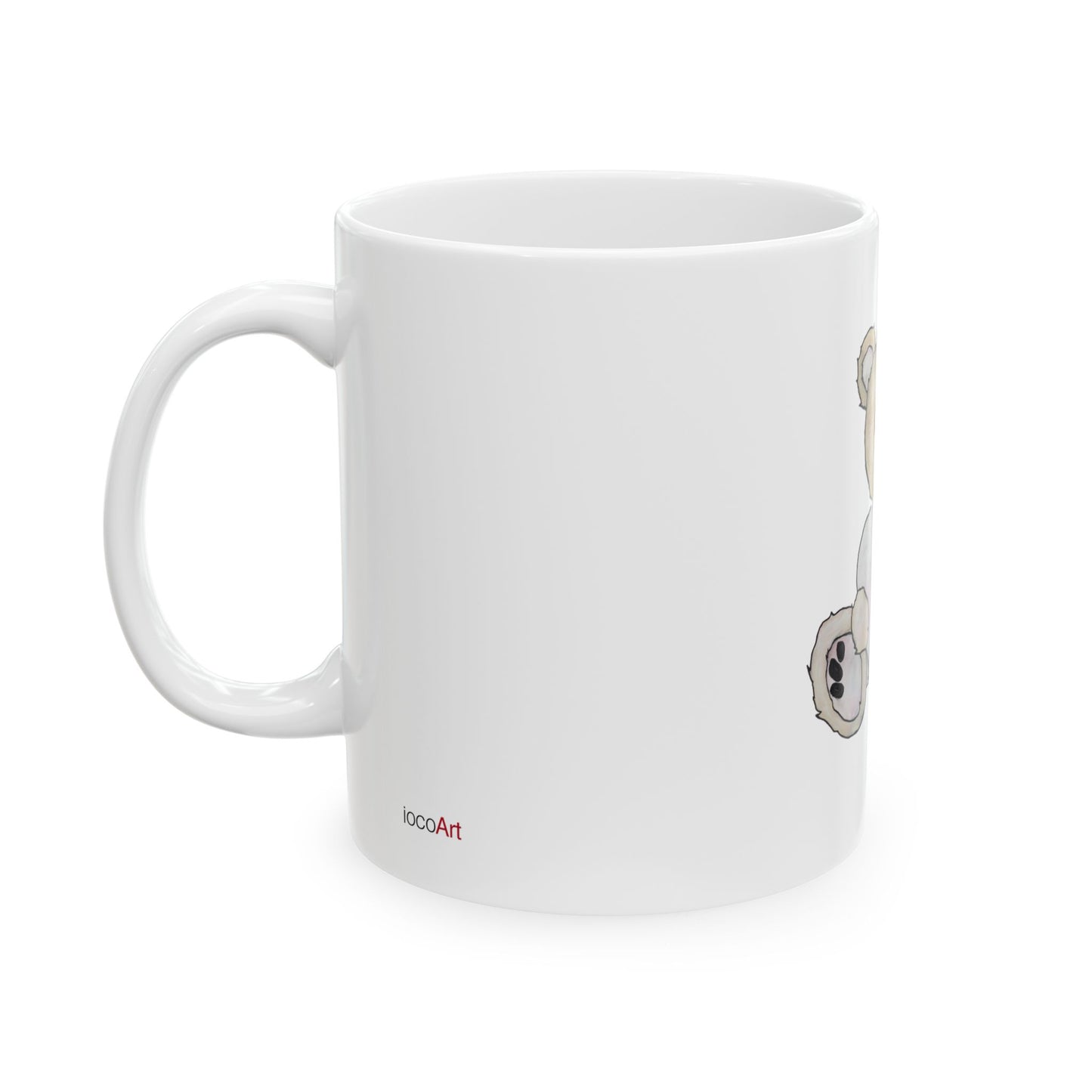 Teddy Bear, Blonde - Ceramic Mug, (11oz, 15oz)