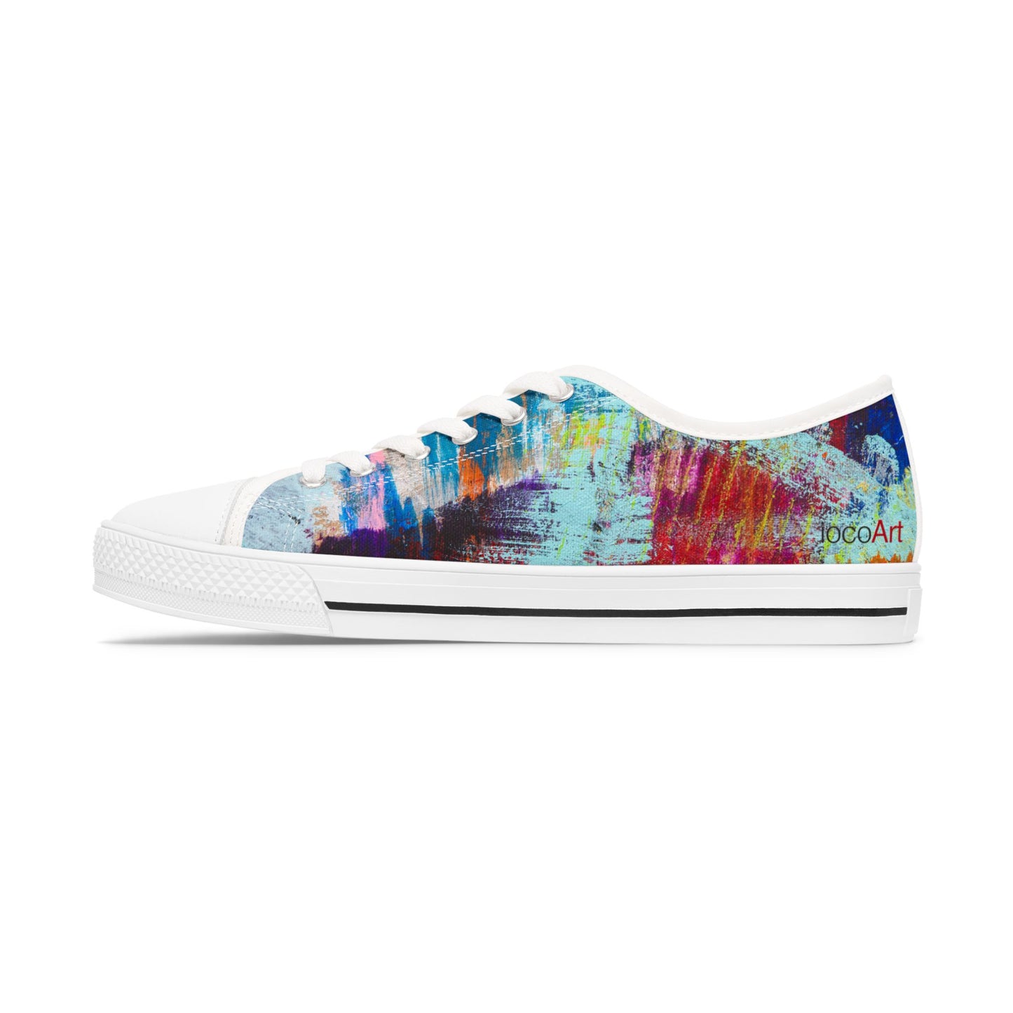 Flickering Shards - Women's Low Top Sneakers