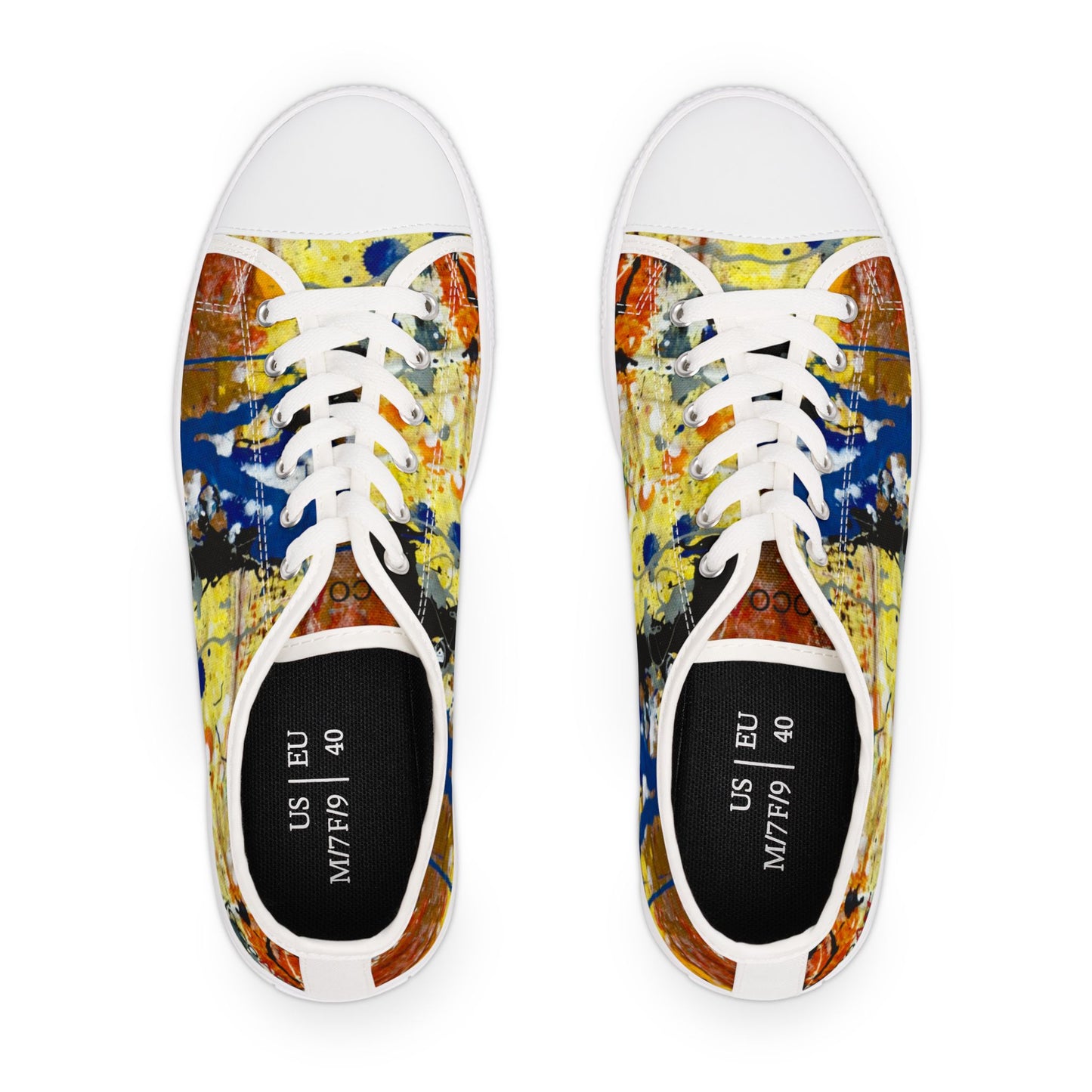 Wish Blue - Women's Low Top Sneakers