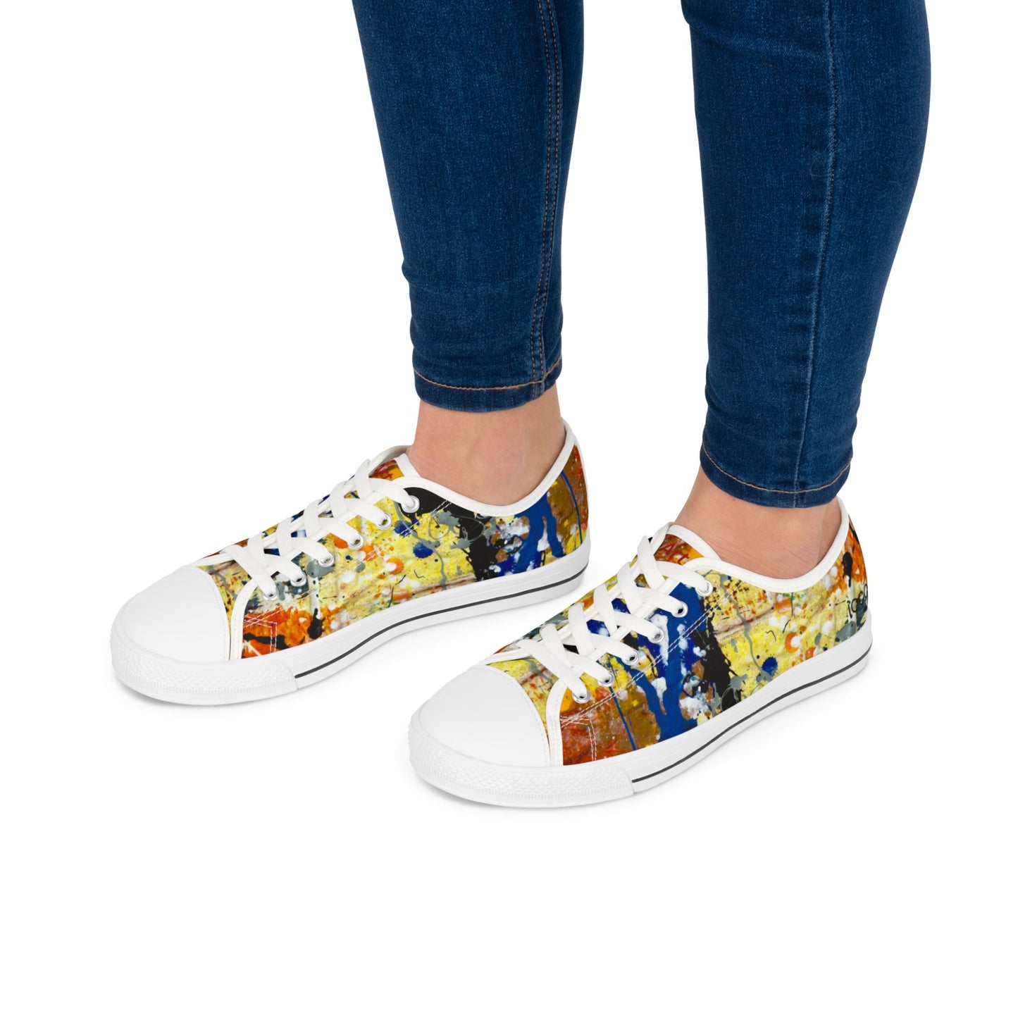 Wish Blue - Women's Low Top Sneakers