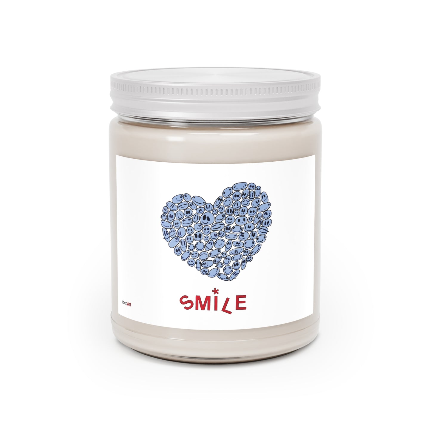BLUE Heart SMILES - Scented Candles, 9oz