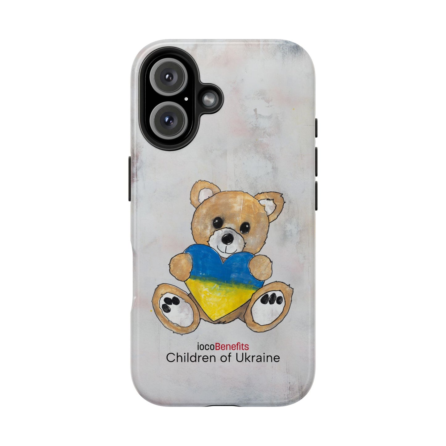 Teddy Bear Golden, Ukraine Heart - Tough Phone Cases