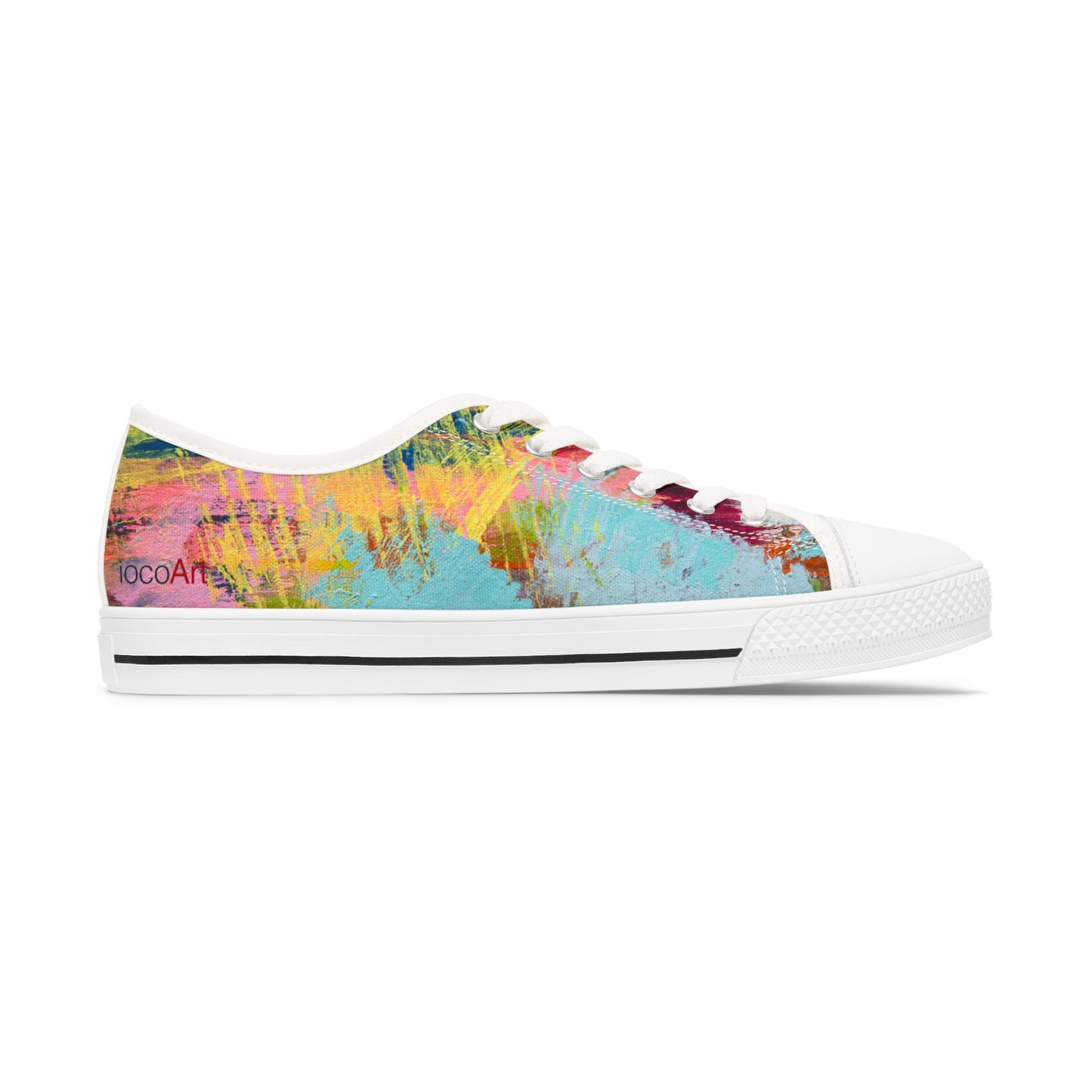 Flickering Shards - Women's Low Top Sneakers