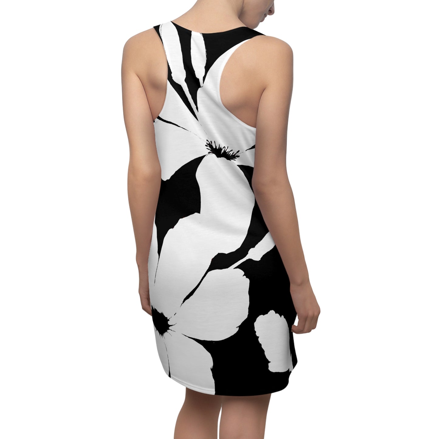 Bold WhiteNoir-Racerback Dress