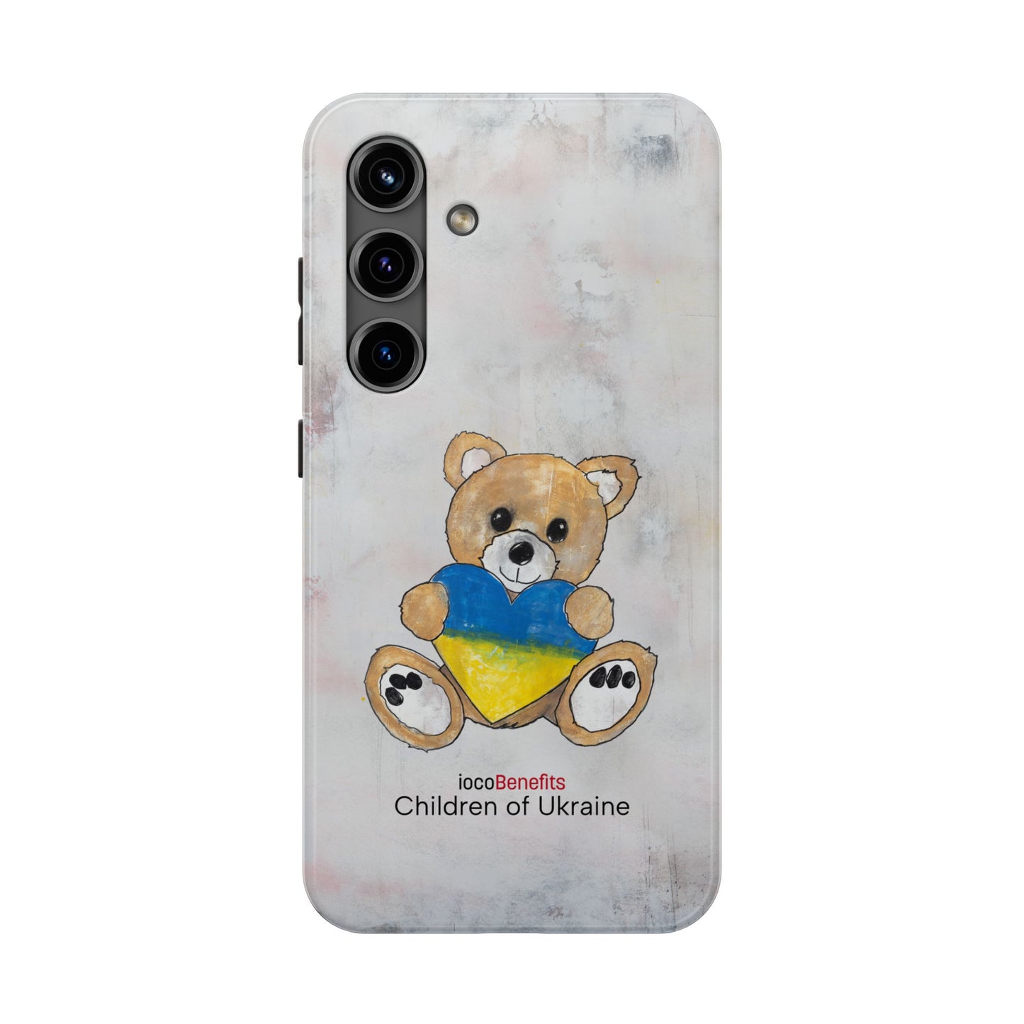 Teddy Bear Golden, Ukraine Heart - Tough Phone Cases