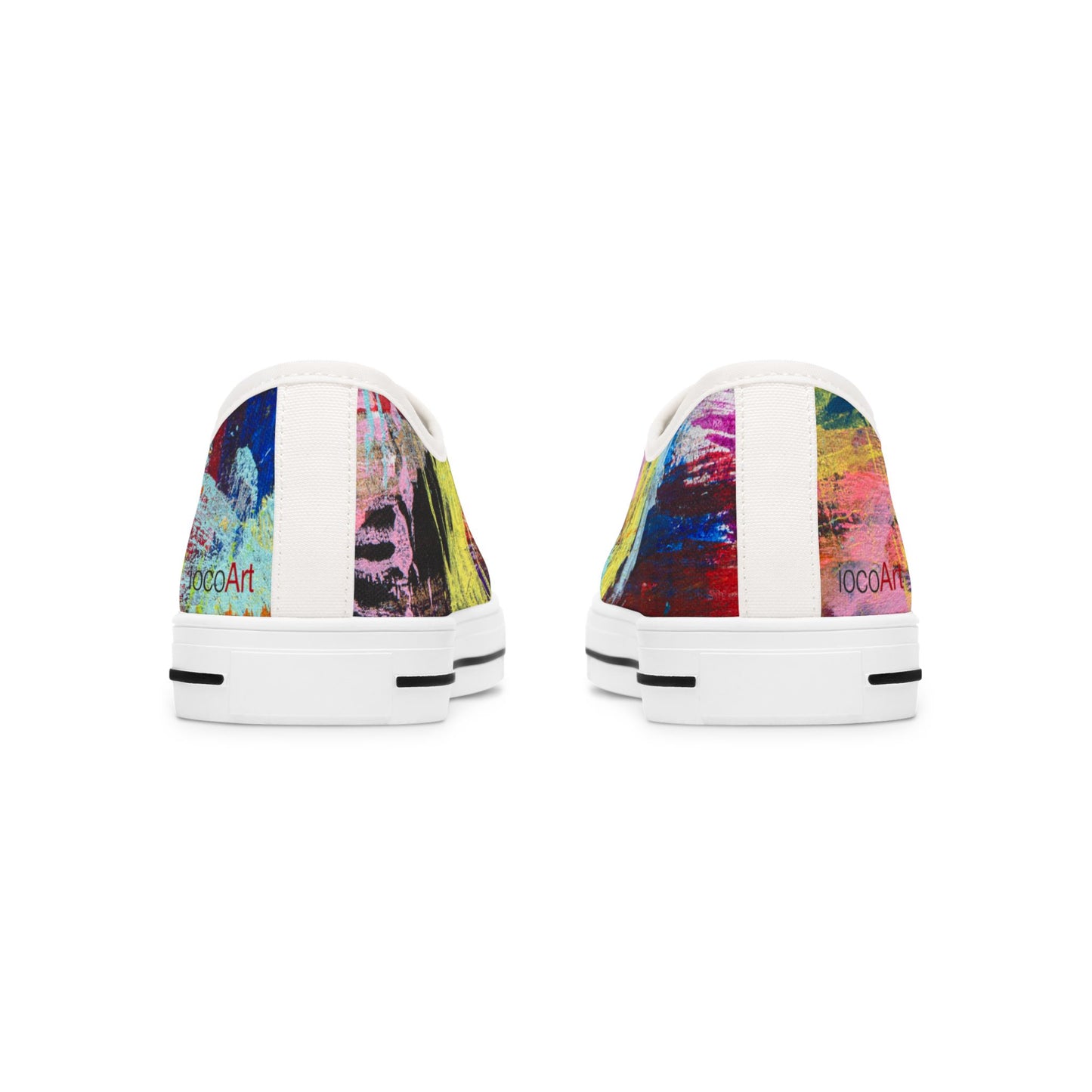 Flickering Shards - Women's Low Top Sneakers