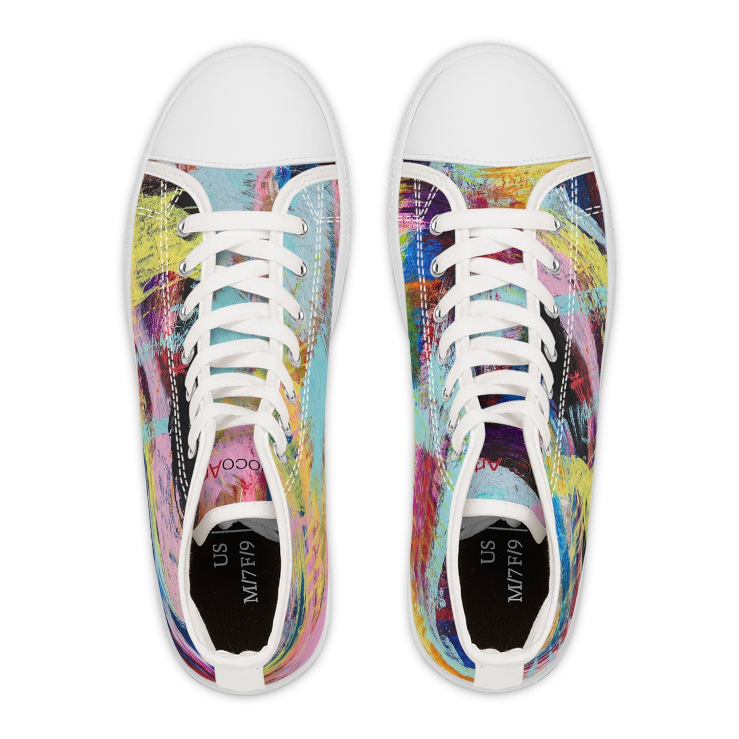 Flickering Shards - Women's High Top Sneakers