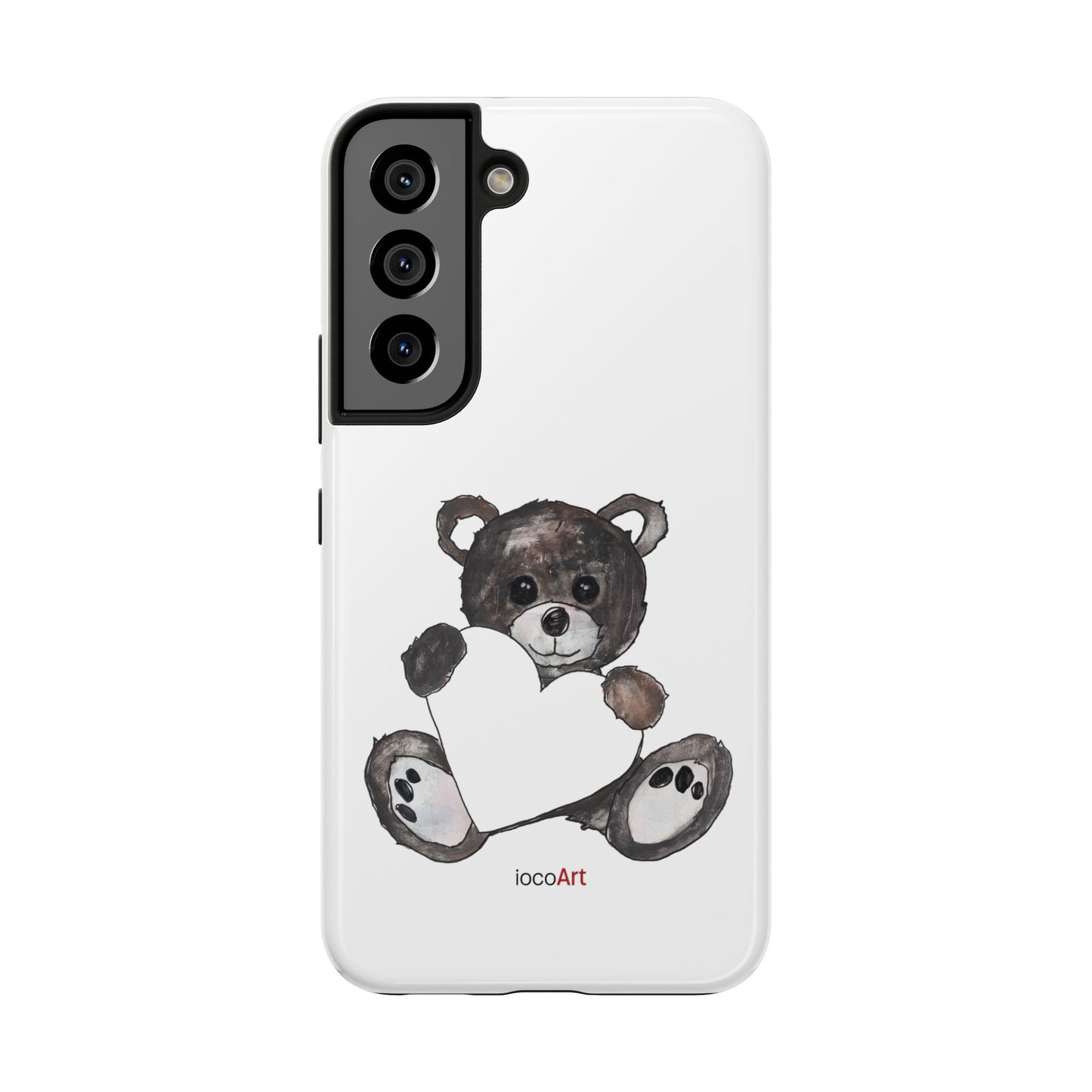Teddy Bear, BlackBrown - Tough Phone Cases
