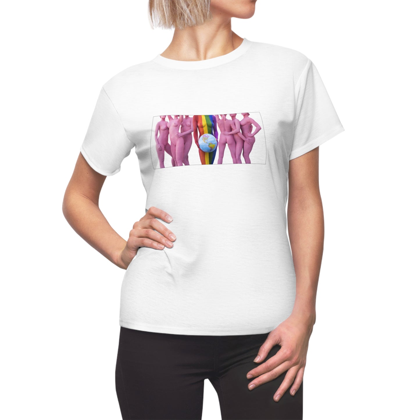 PINK PRIDE Around the WORLD - Women's Cut & Sew Tee