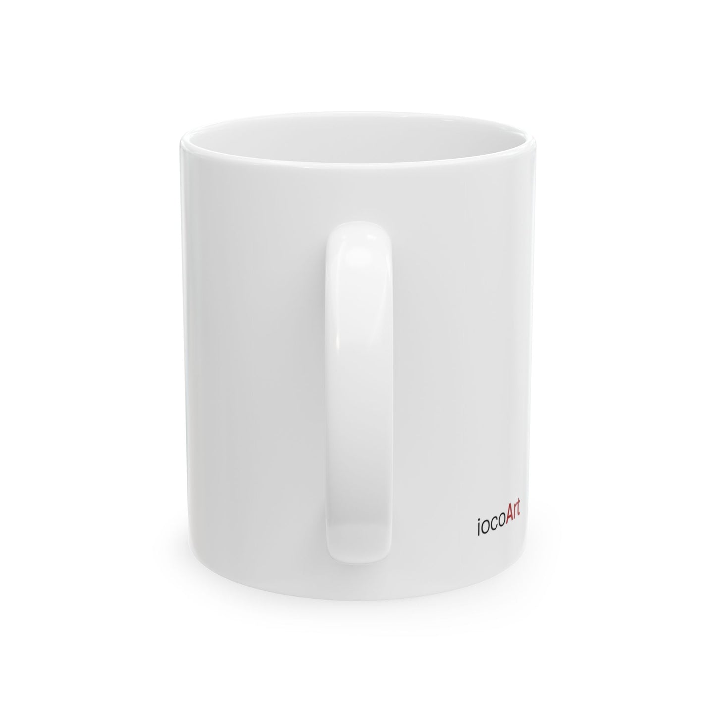 BLUE Heart SMILES - Ceramic Mug, (11oz, 15oz)