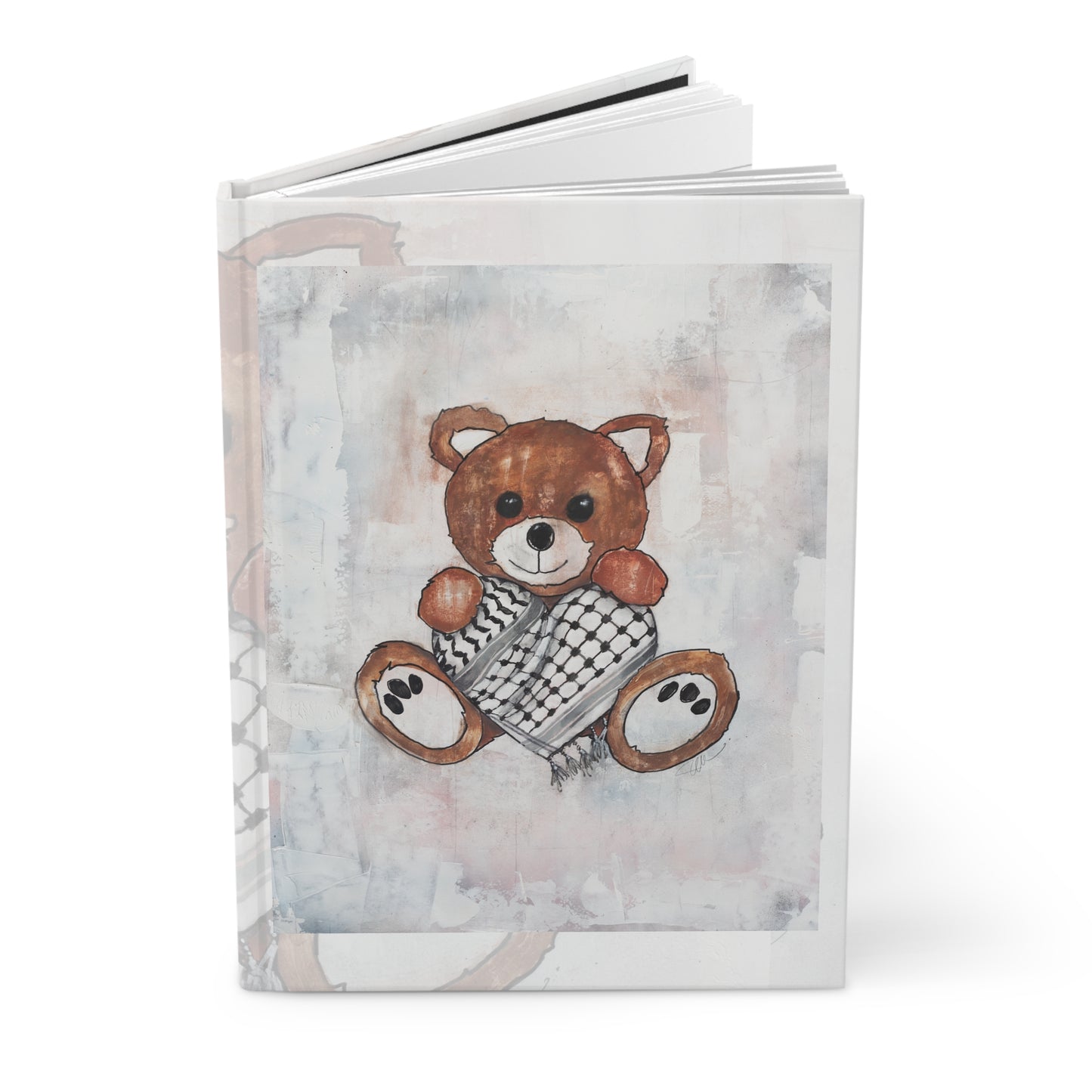 Teddy Bear Red, Keffiyeh Heart  - Journal