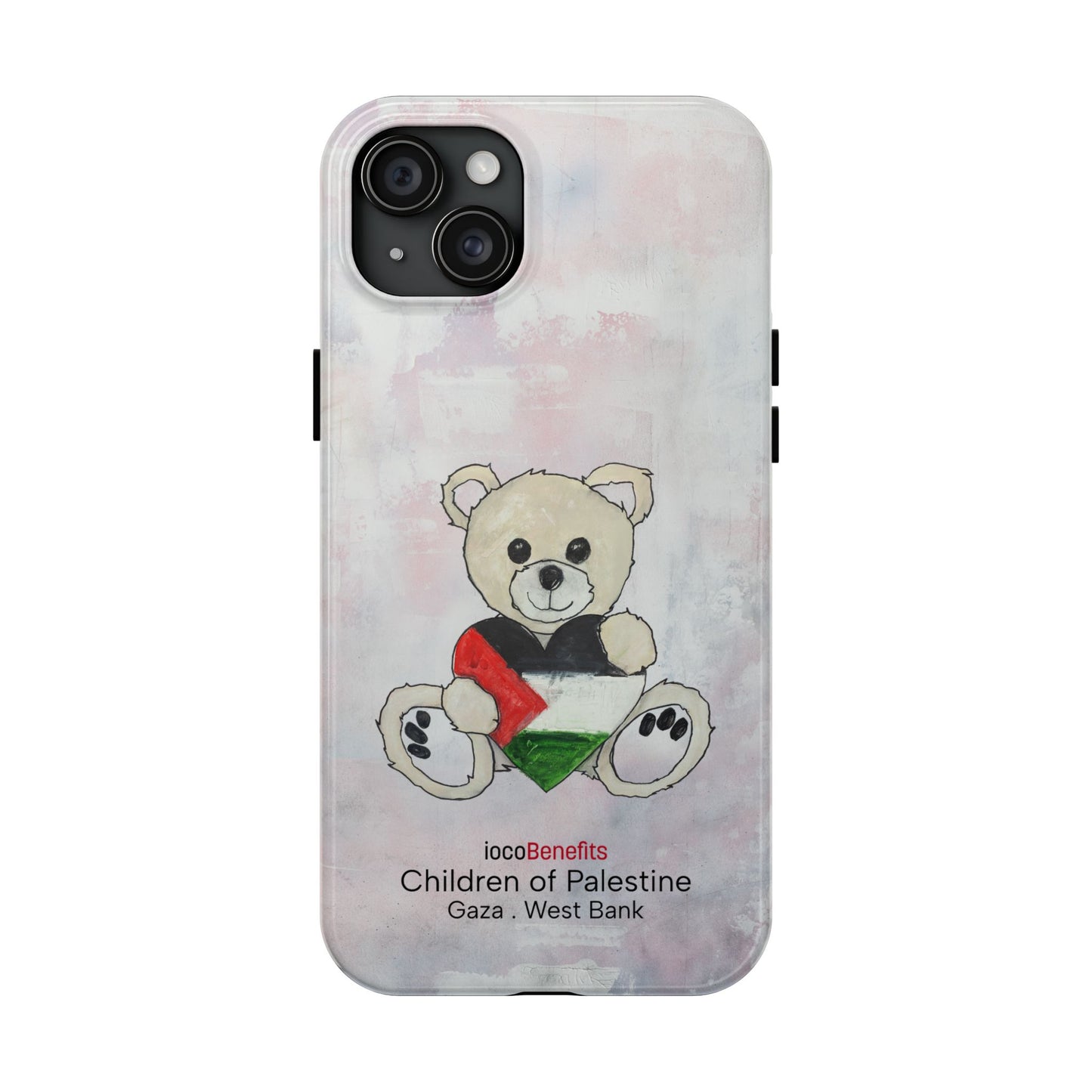 Teddy Bear Blond, Heart of Palestine - Tough Phone Cases