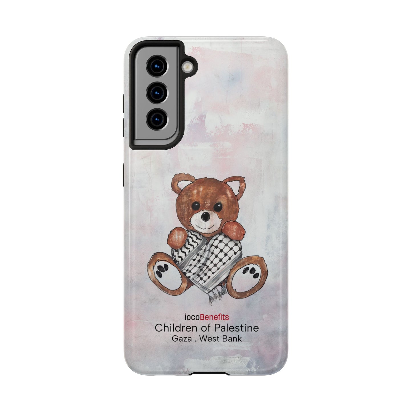 Teddy Bear Red, Keffiyeh Heart - Tough Phone Cases