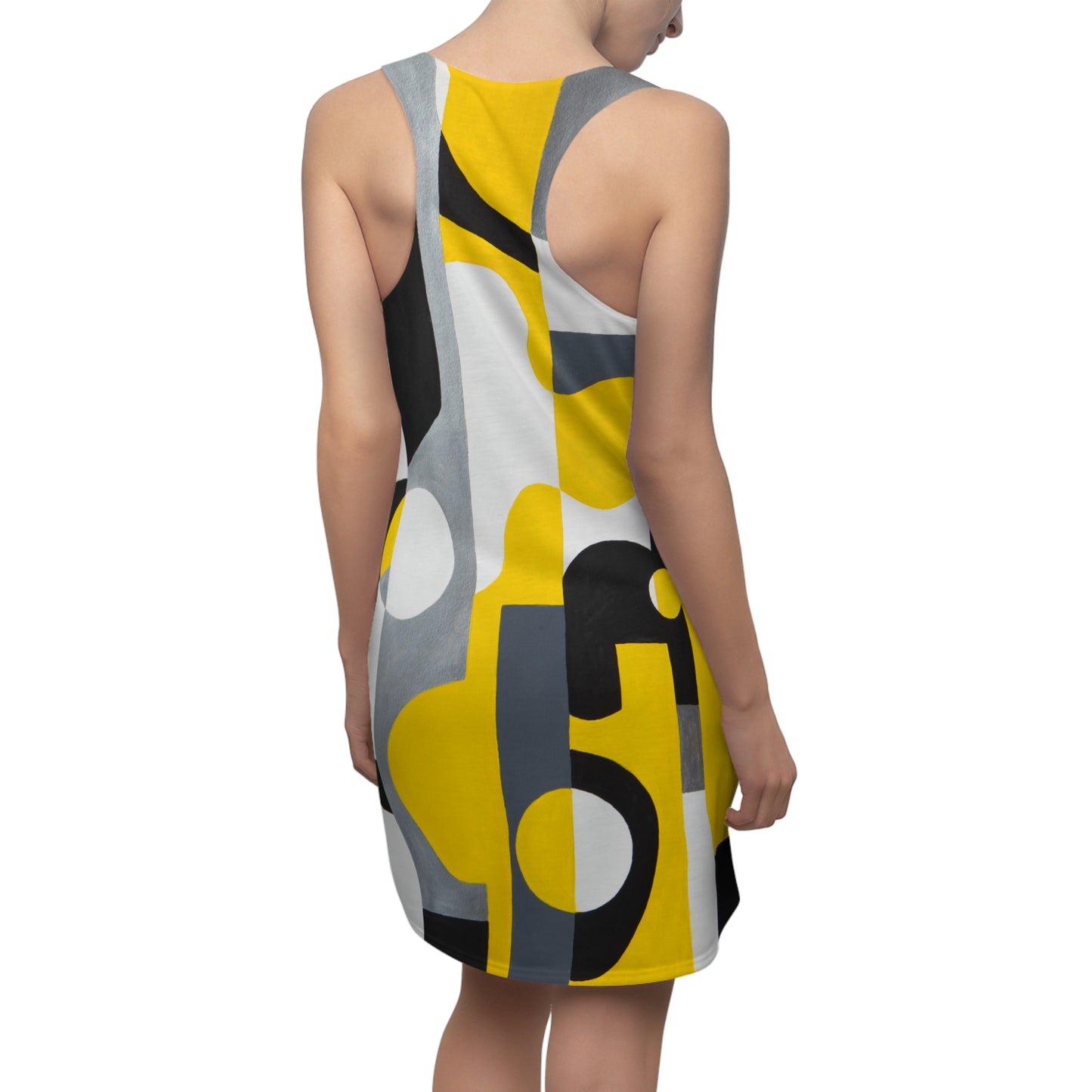 Fitting In, Yellow-Racerback Dress