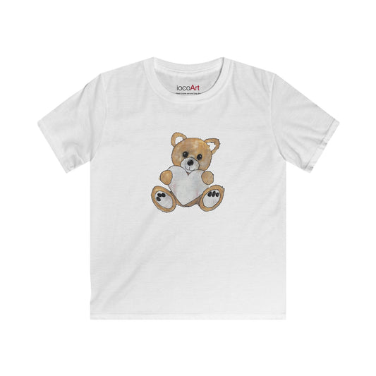 Teddy Bear Golden - Kids Softstyle Tee