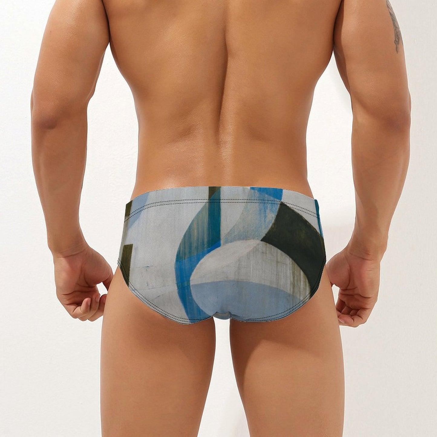 Inlays of OnyxBlues - Men's Swim Briefs