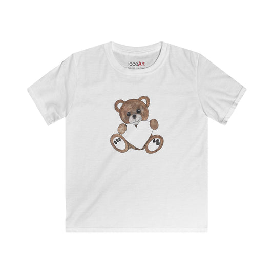Teddy Bear Brown - Kids Softstyle Tee